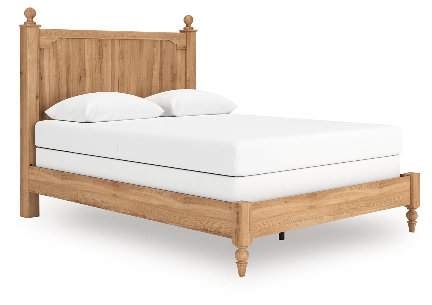 Aleaport Queen Panel Bed with Dresser and Nightstand in Warm Brown from Ashley - Luna Furniture