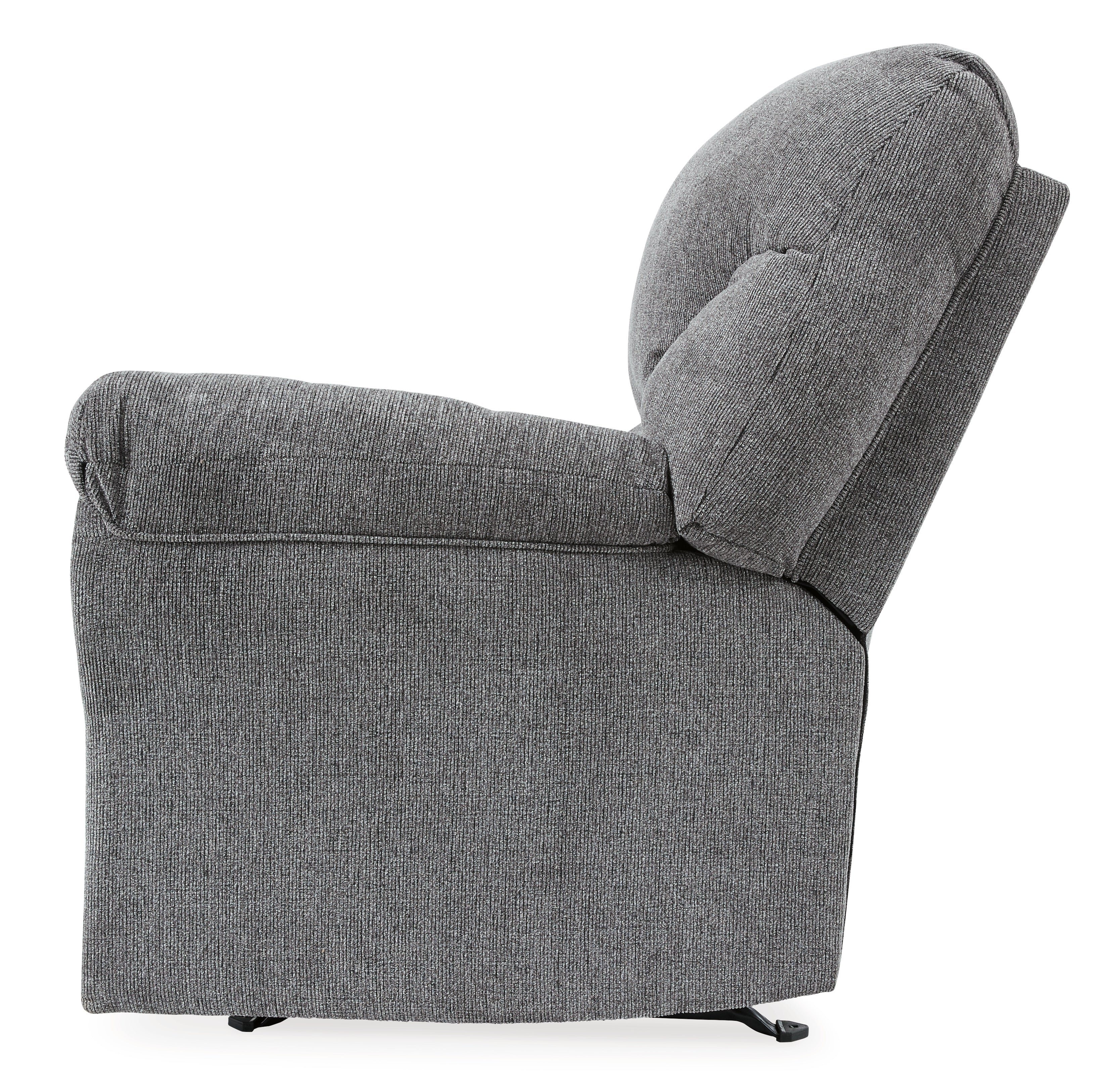 Allmaxx Sofa, Loveseat and Recliner in Pewter - PKG002322