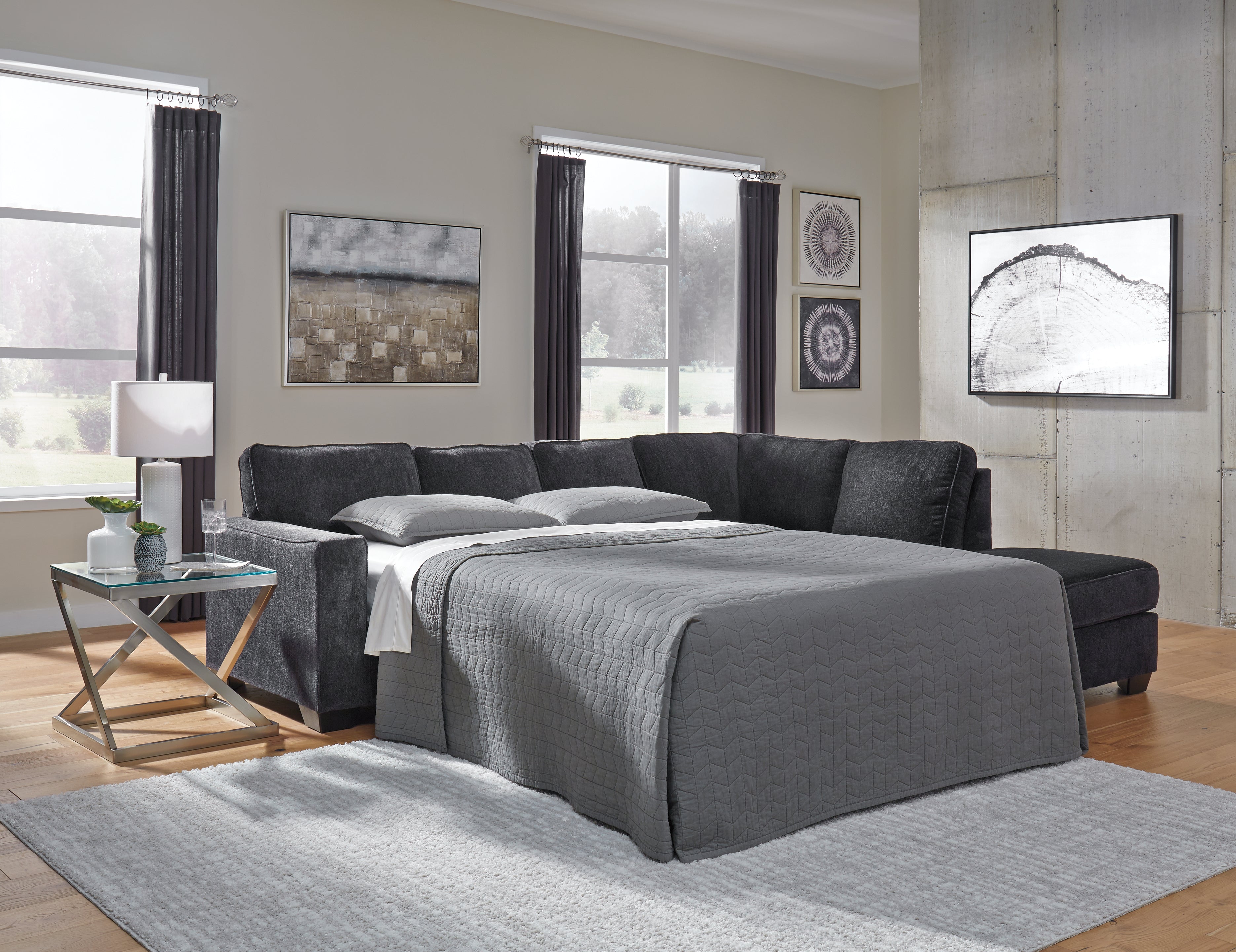 Altari 2-Piece Sleeper Sectional and Ottoman - 87213U15