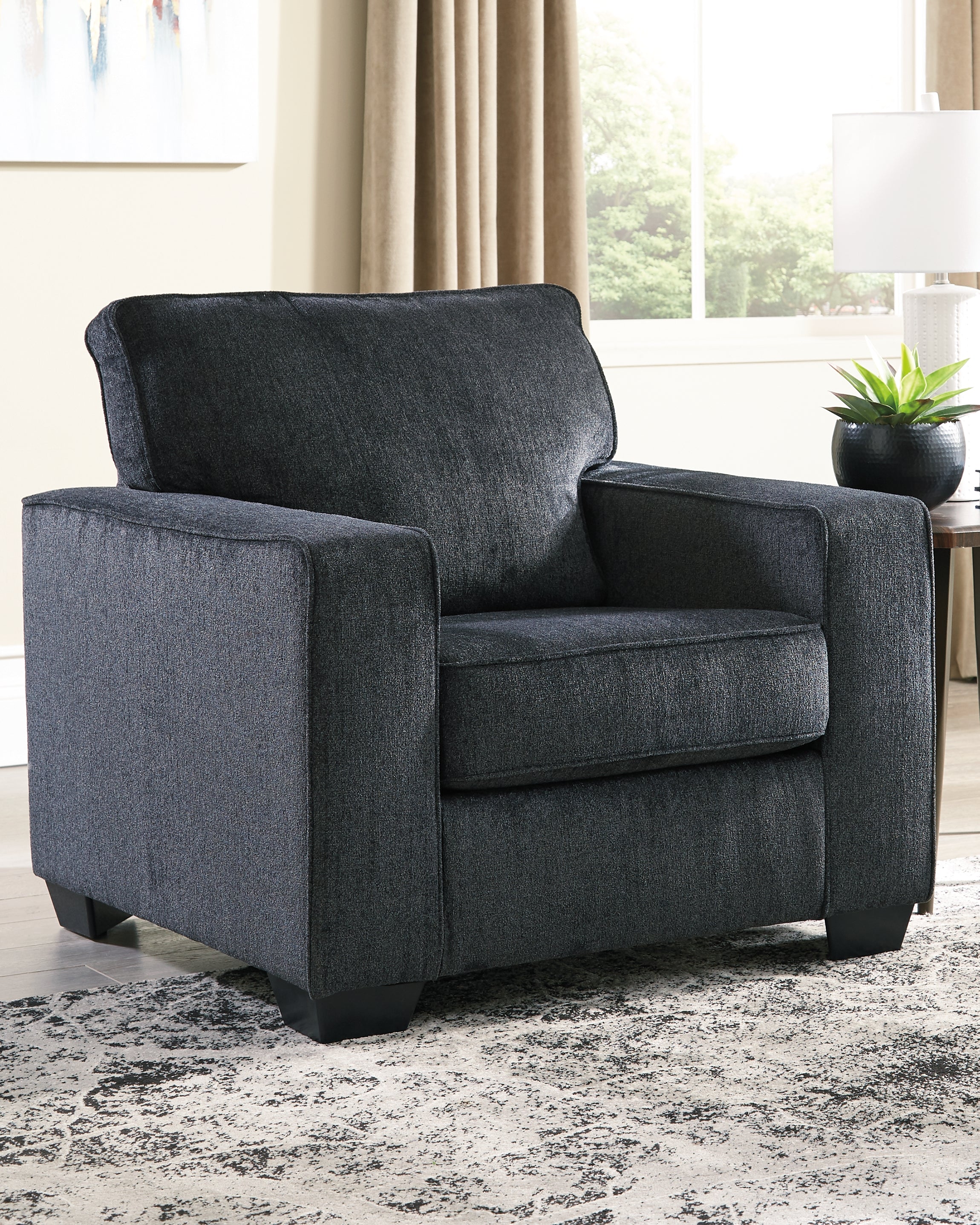 Altari Slate Queen Sofa Sleeper, Loveseat, Chair and Oversized Ottoman - 87213U12