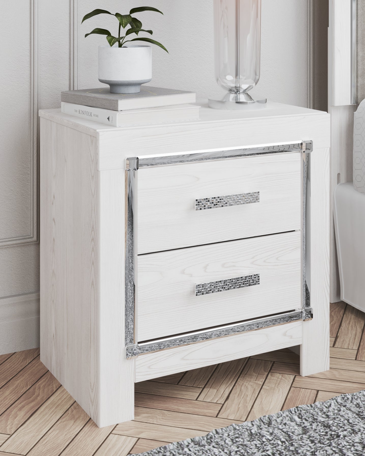 Altyra King Panel Bed, Chest and 2 Nightstands - B2640B61