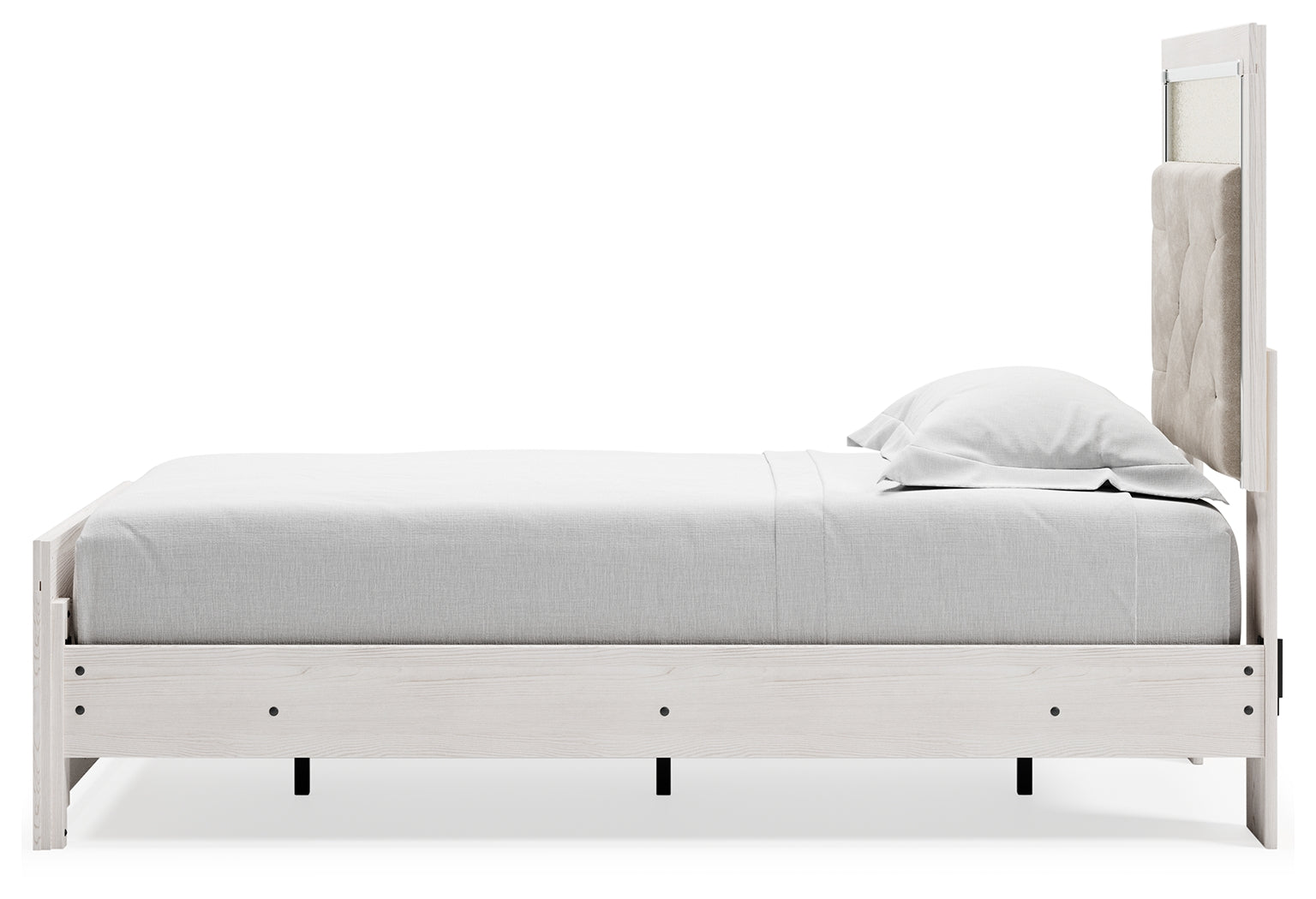 Altyra Twin Upholstered Panel Bed and 2 Nightstands - B2640B74