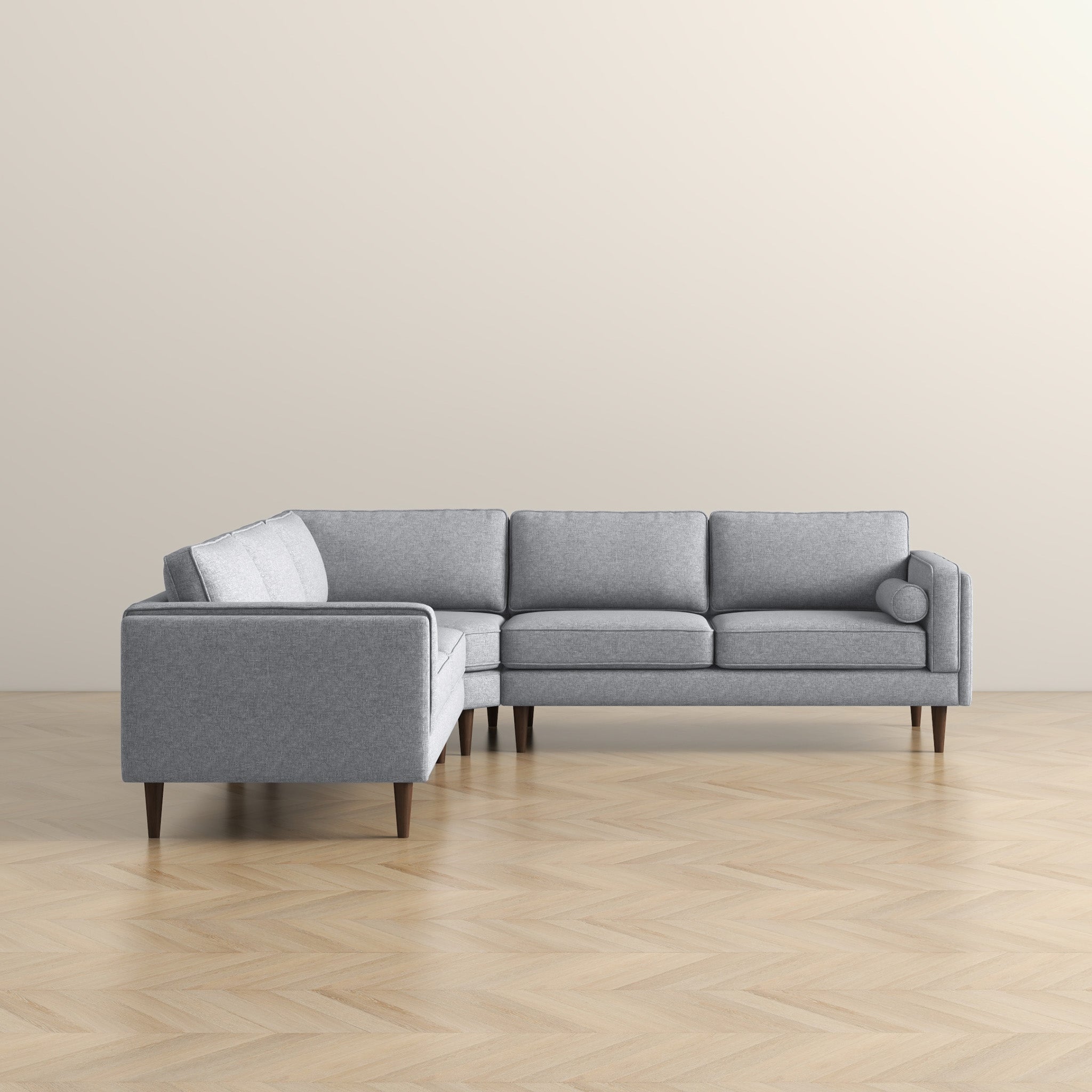 Amber Light Grey Corner Sectional Sofa - CSC00300304