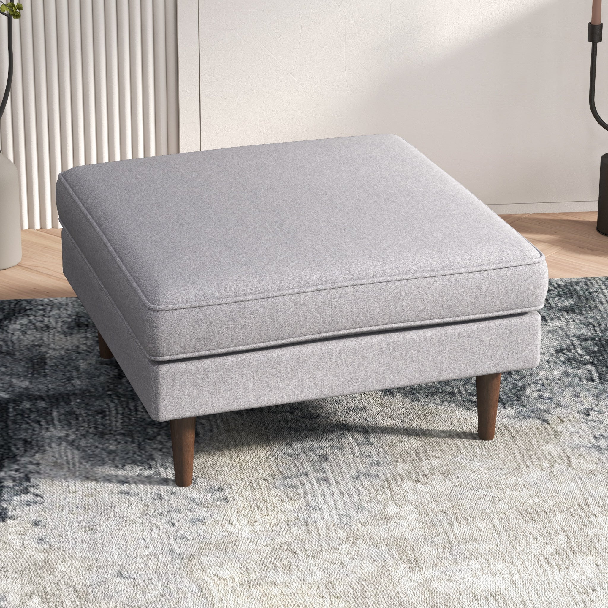 Amber Square Upholstered Ottoman - OTT00300111