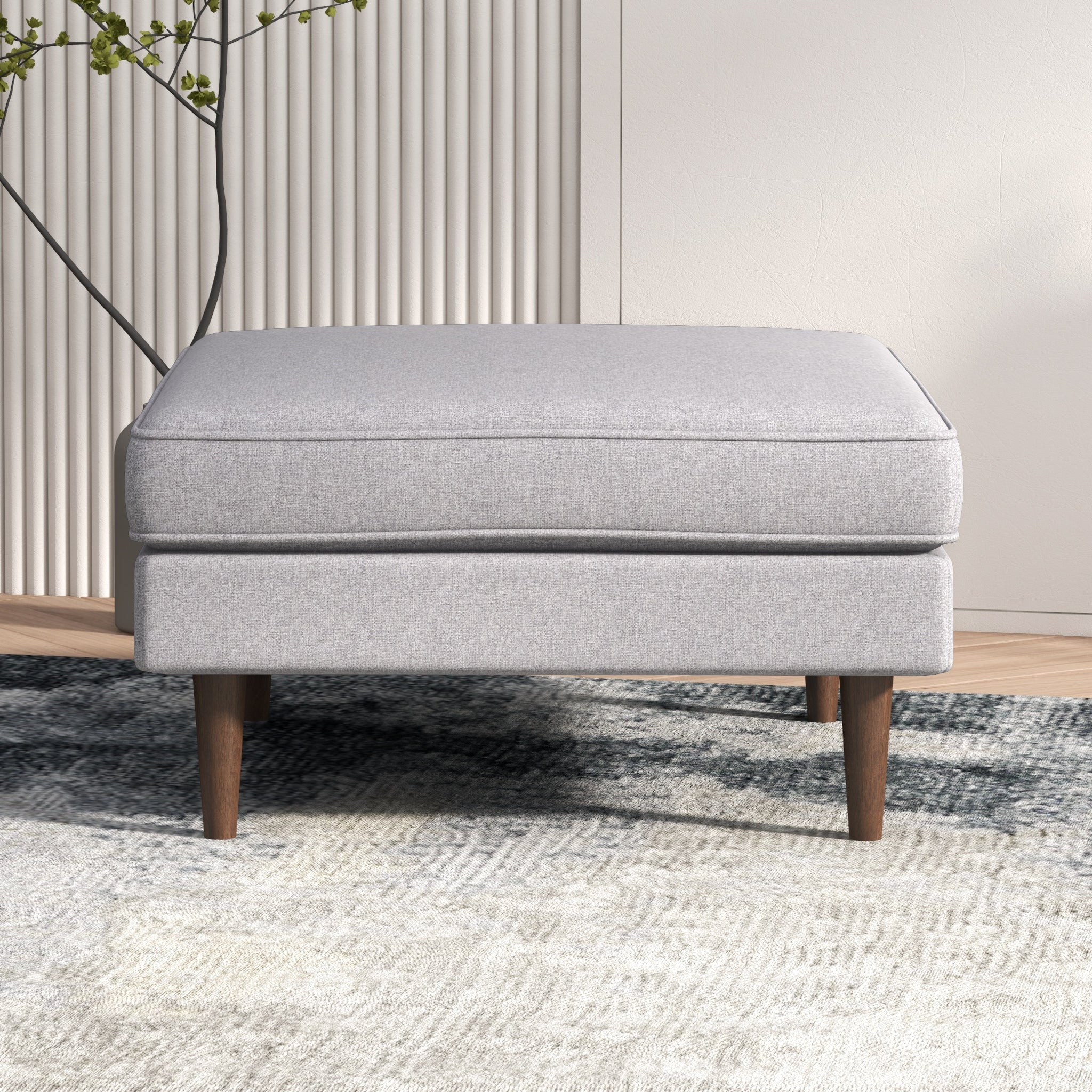 Amber Square Upholstered Ottoman - OTT00300111