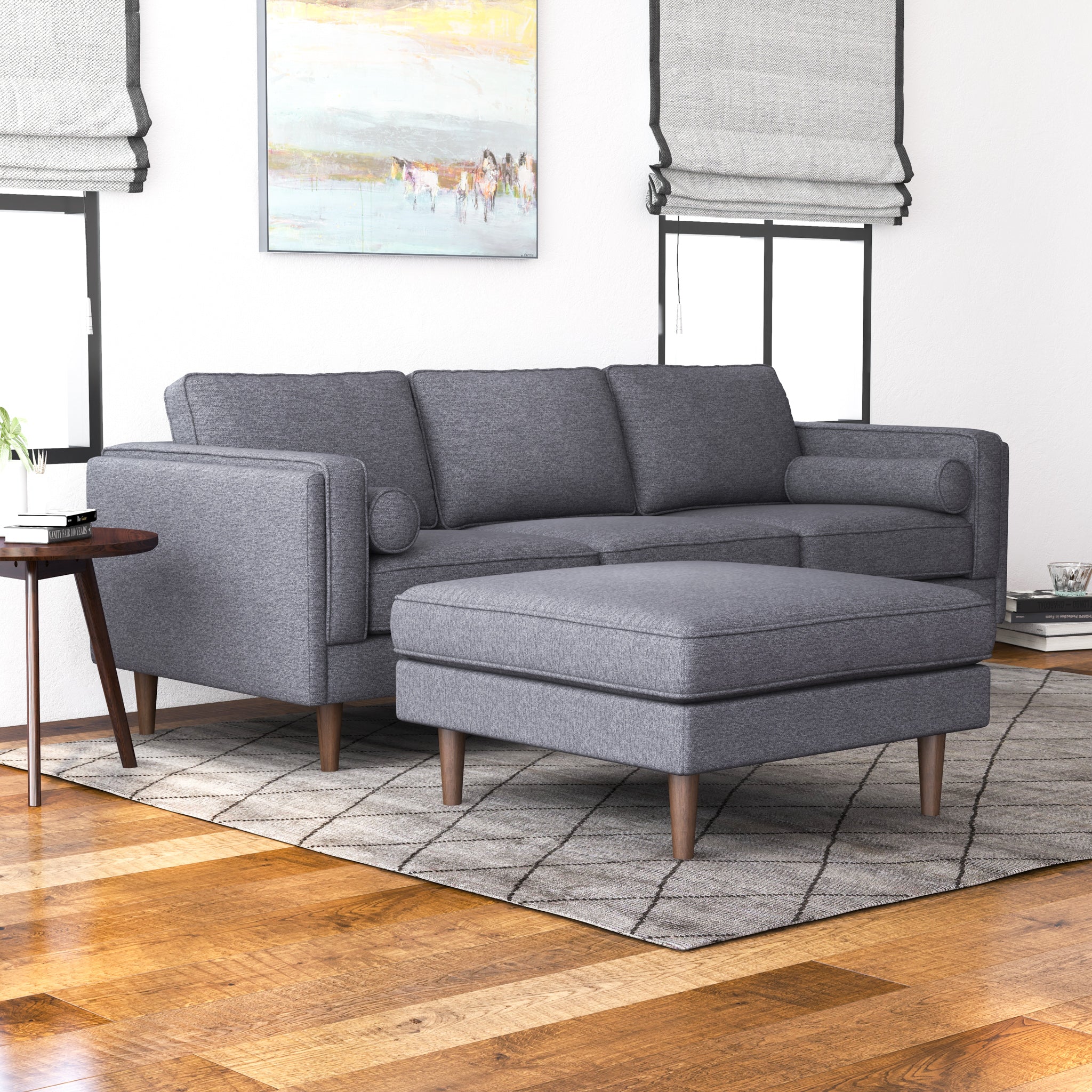 Amber Square Upholstered Ottoman - OTT00300112