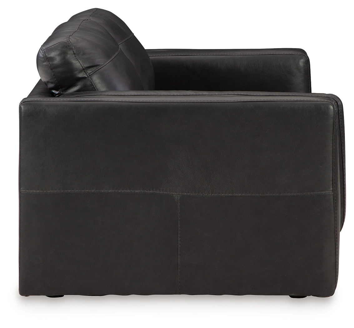 Amiata Sofa, Loveseat, Chair and Ottoman in Onyx - PKG015490