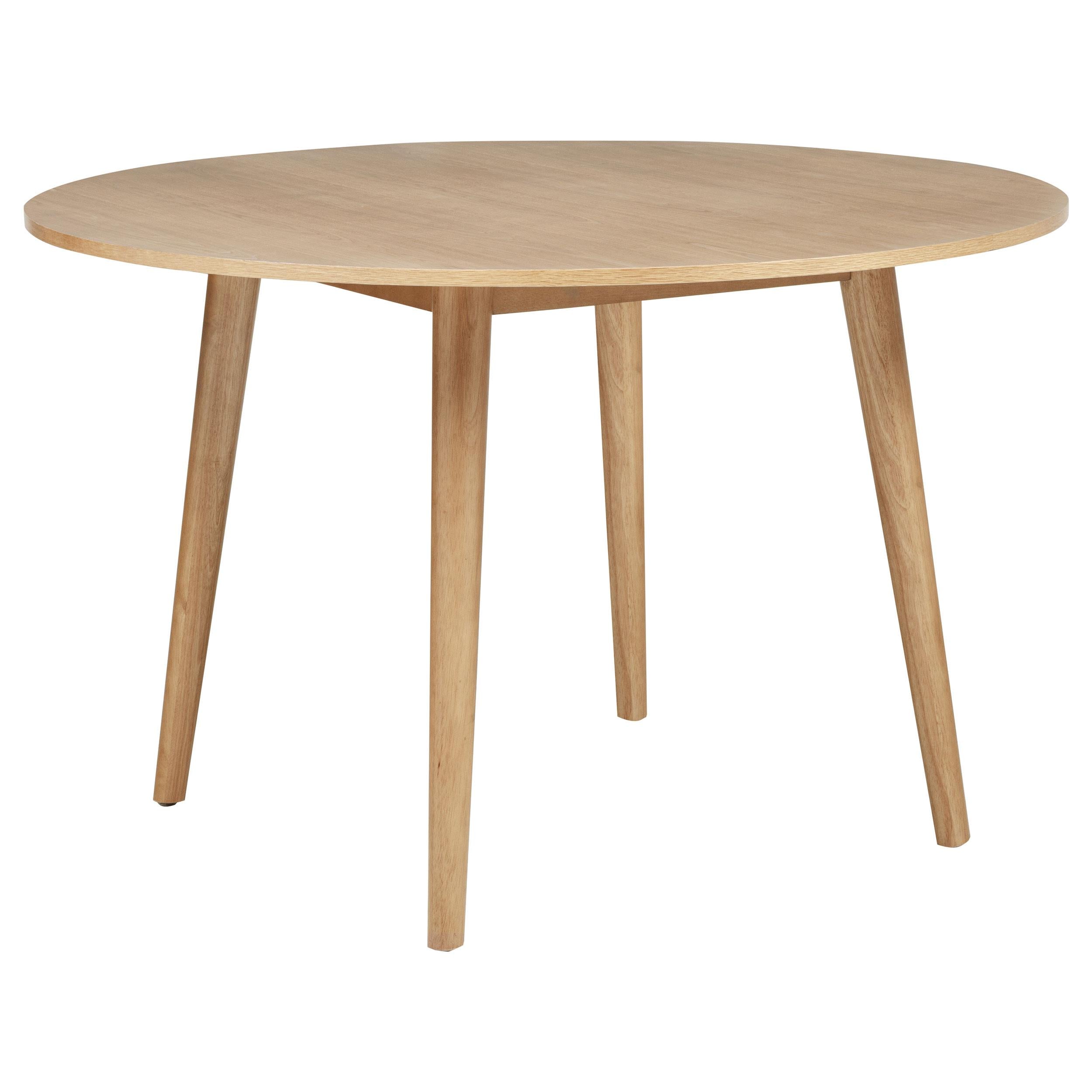 Andrews 5-piece Round Wood Dining Room Table Set Light Ash - 122500-S5