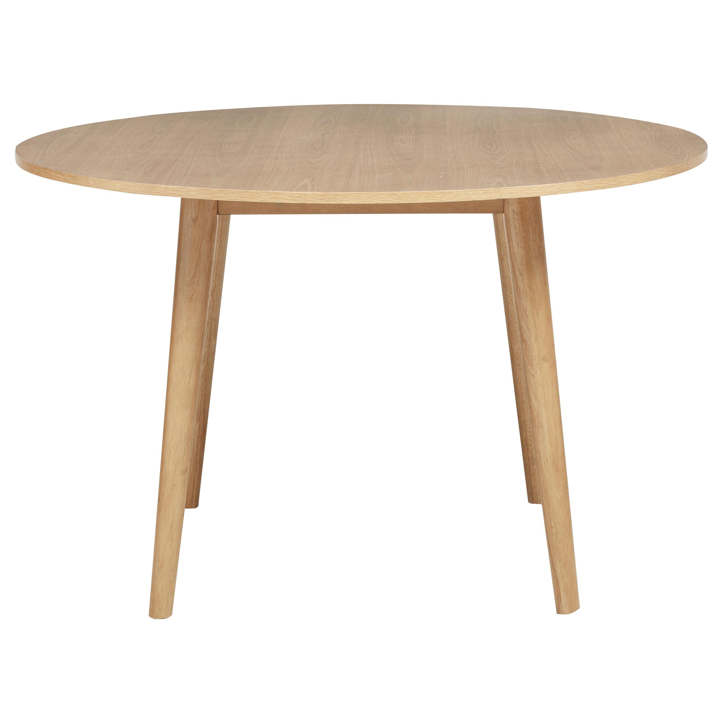 Andrews 5-piece Round Wood Dining Room Table Set Light Ash - 122500-S5