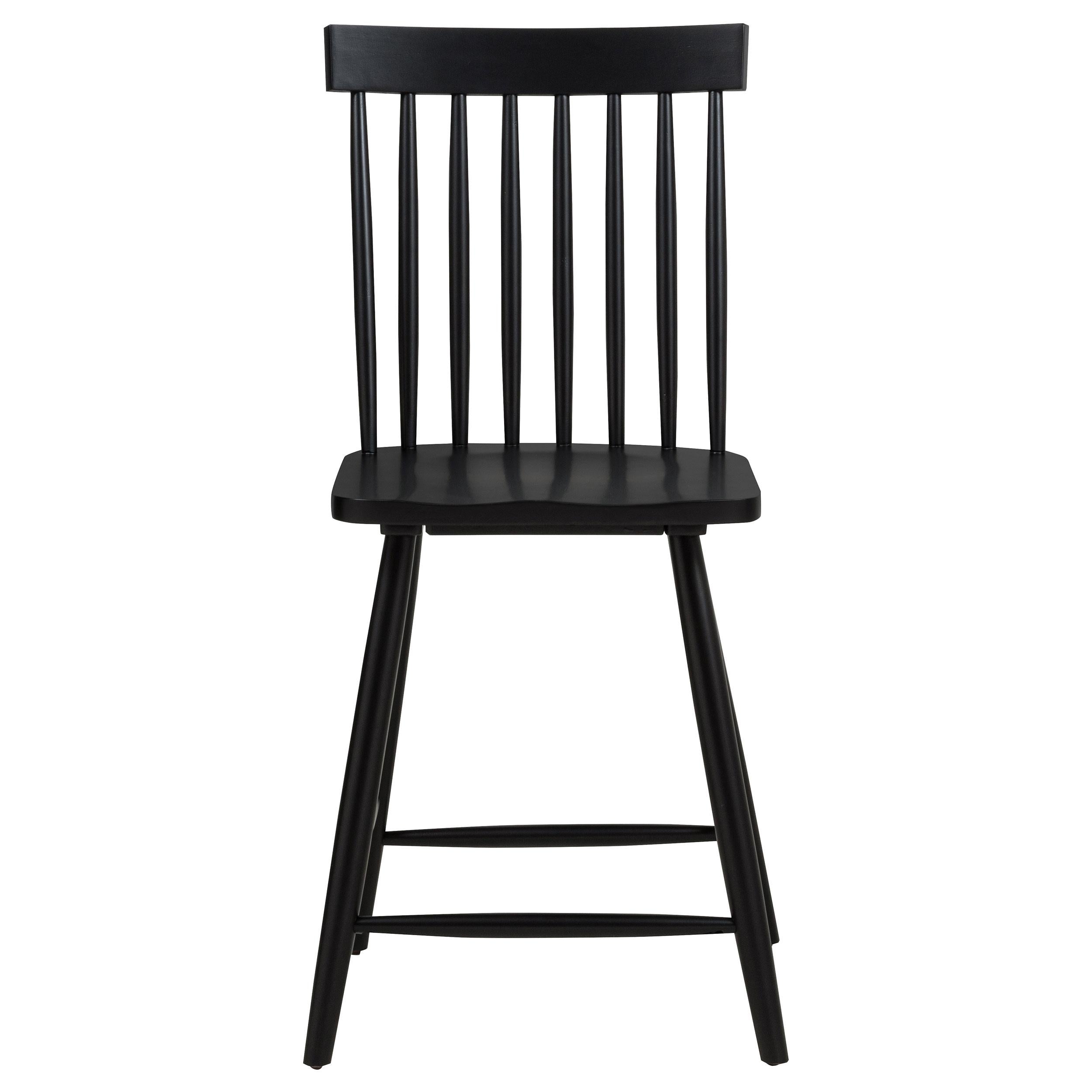 Andrews Windsor Counter Height Dining Side Chair Black - 122509BLK
