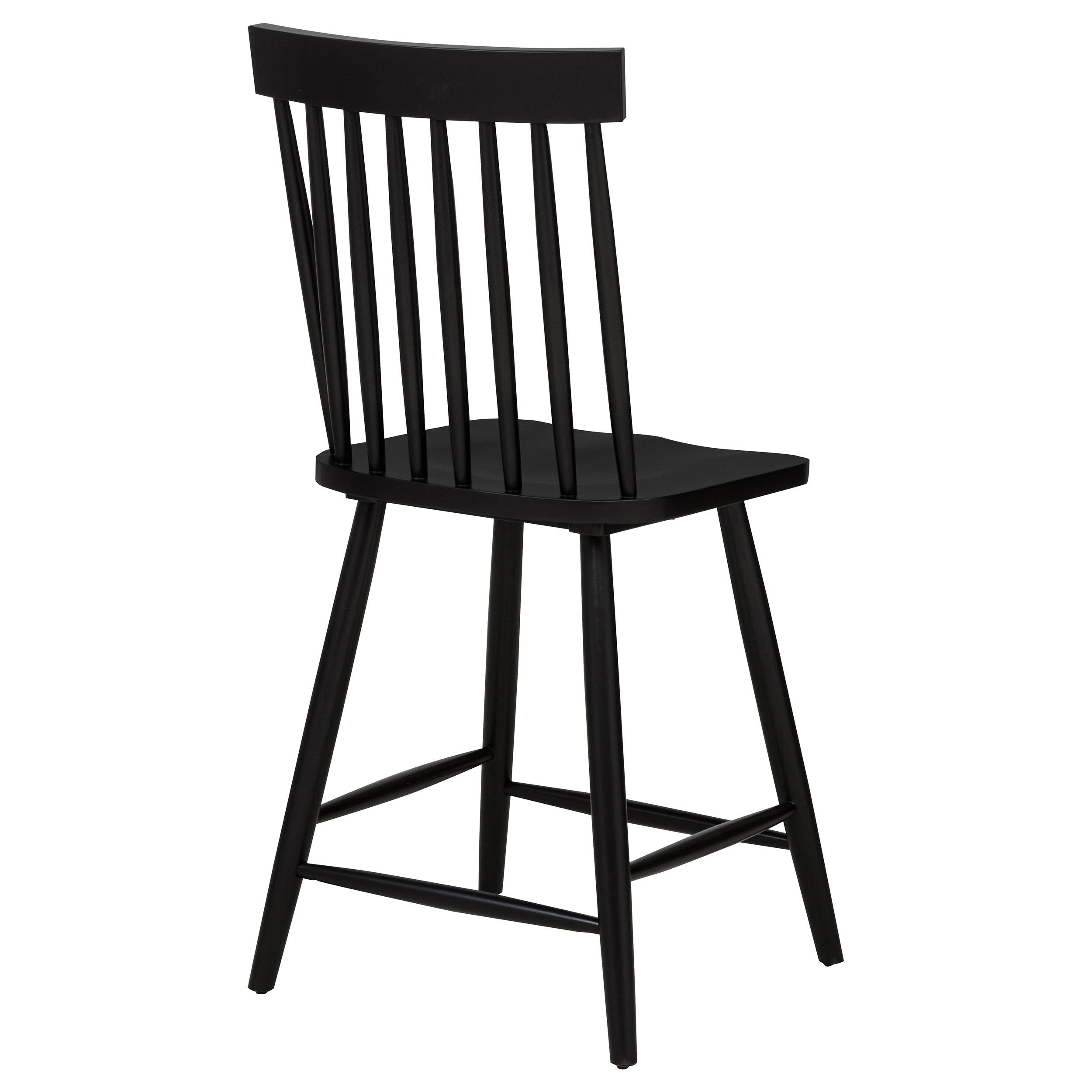 Andrews Windsor Counter Height Dining Side Chair Black - 122509BLK