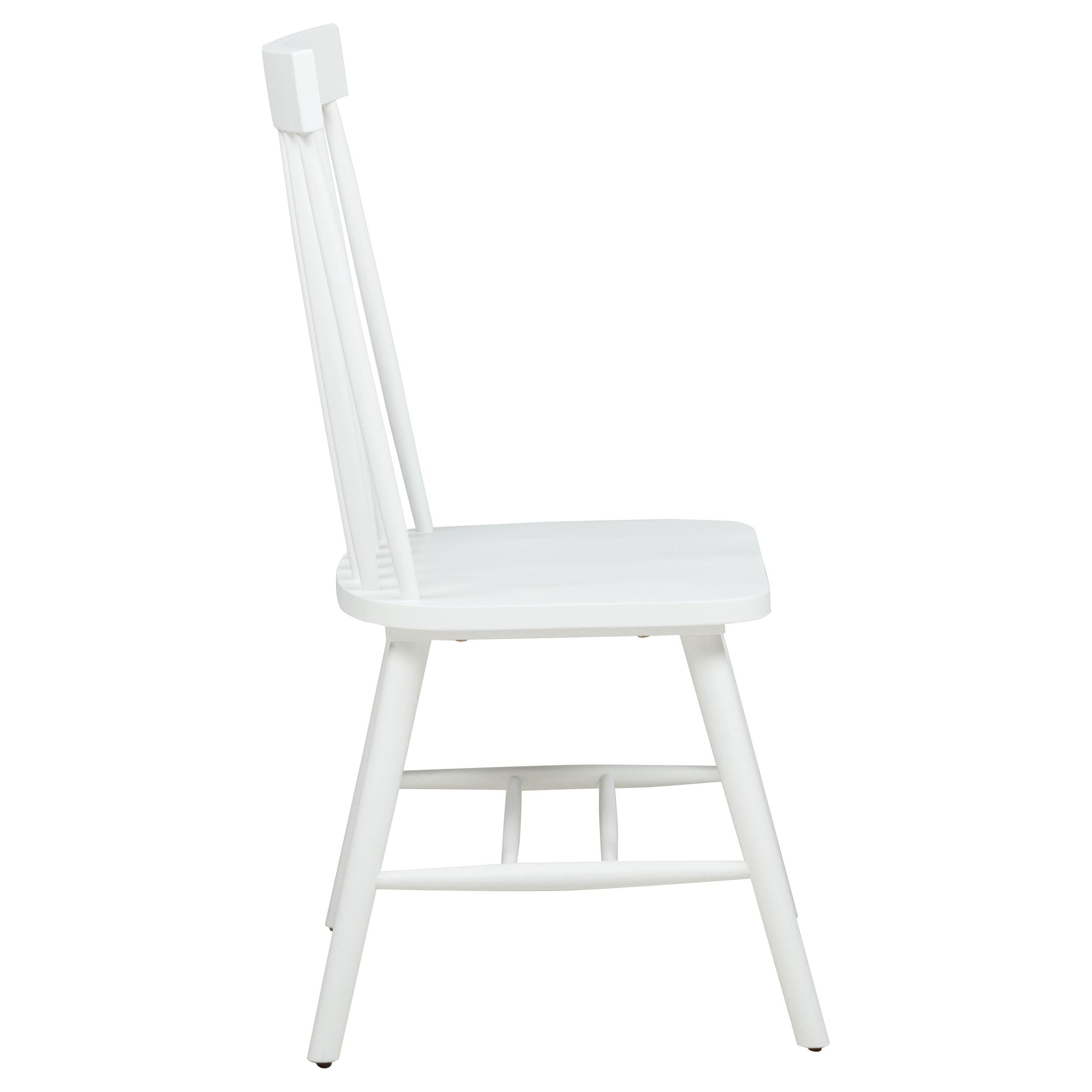 Andrews Windsor Spindle Back Dining Side Chair White - 122502WHT