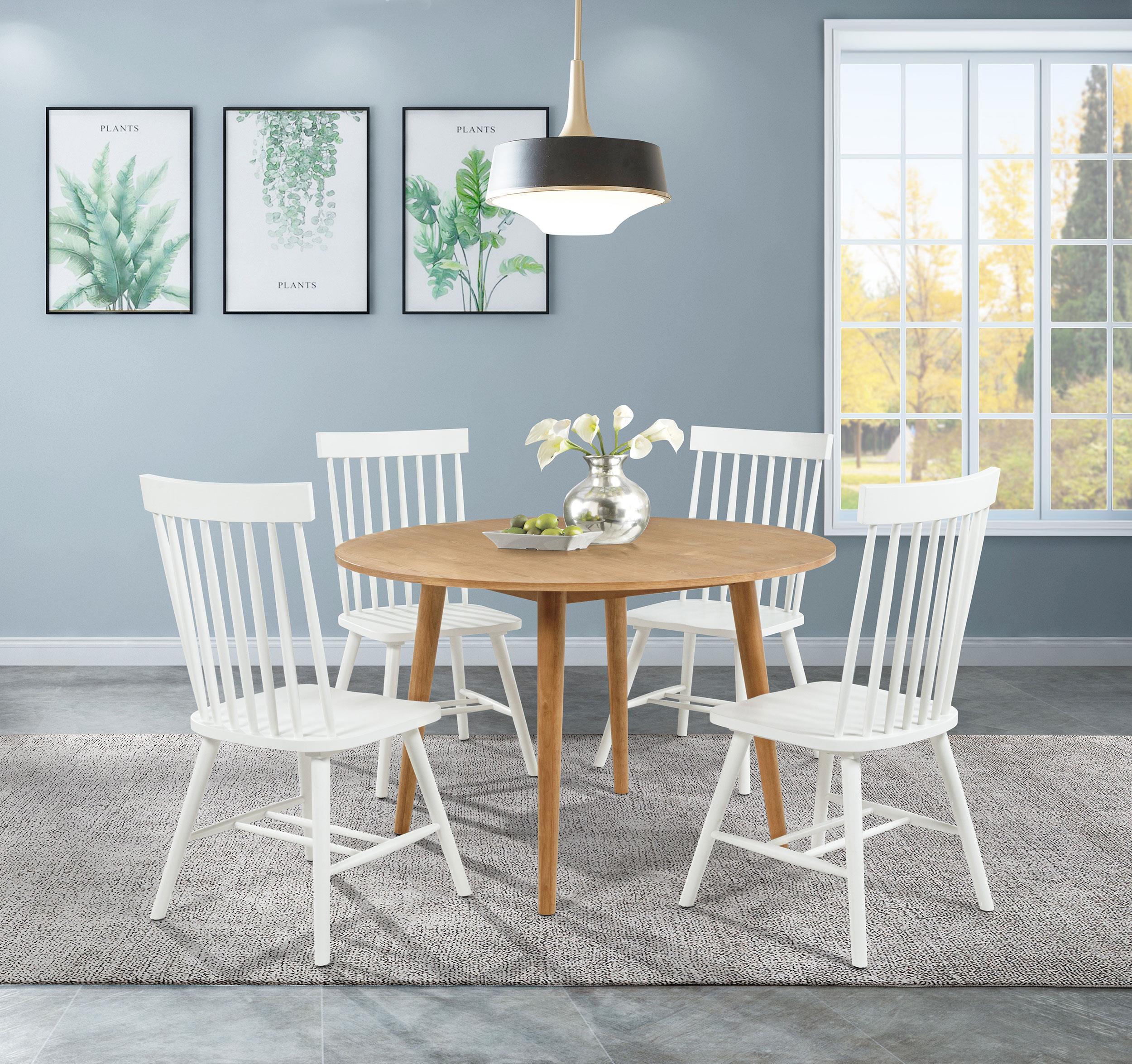 Andrews Windsor Spindle Back Dining Side Chair White - 122502WHT