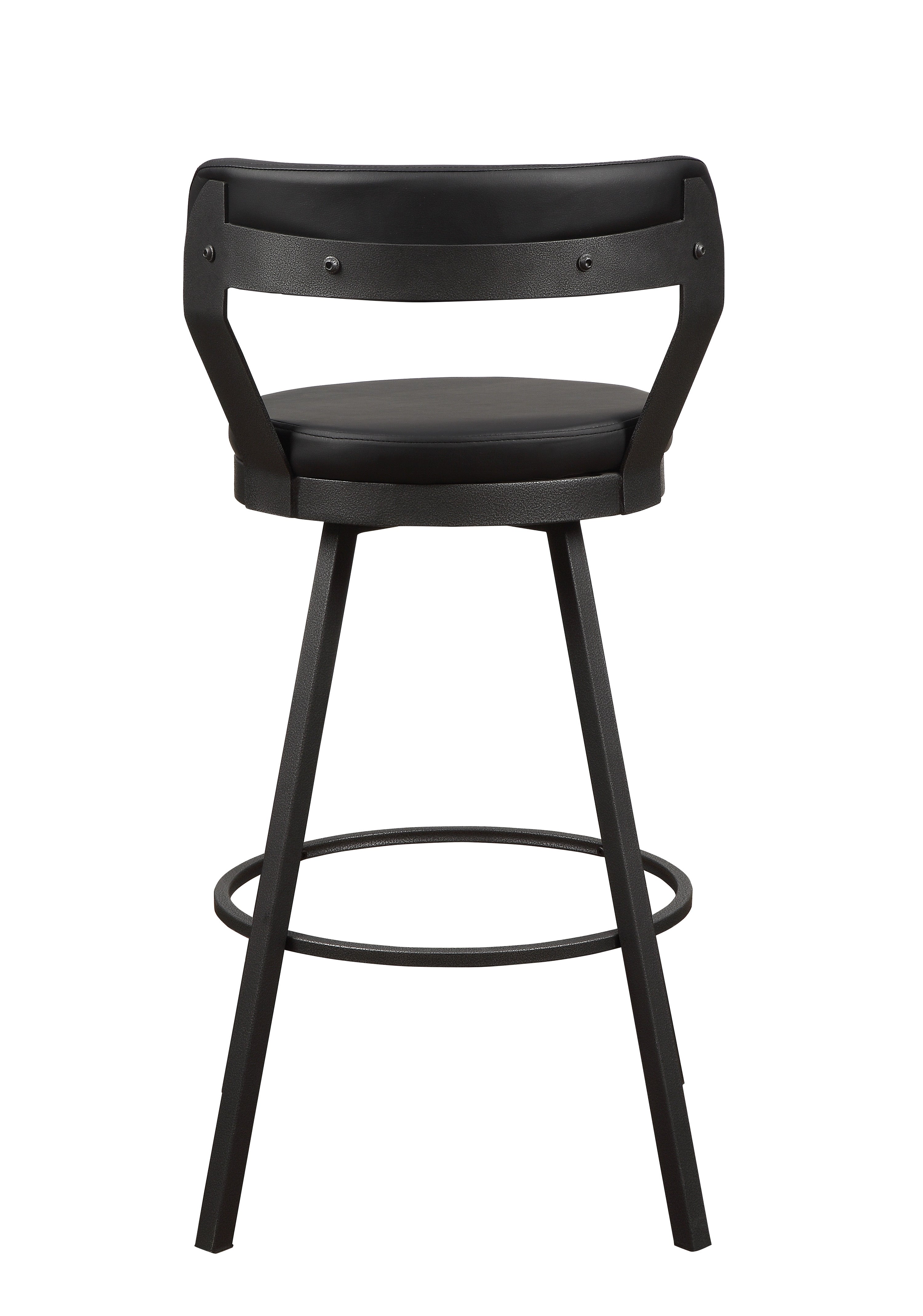 Appert Black/Dark Gray Swivel Pub Height Chair - 5566-29BK3A