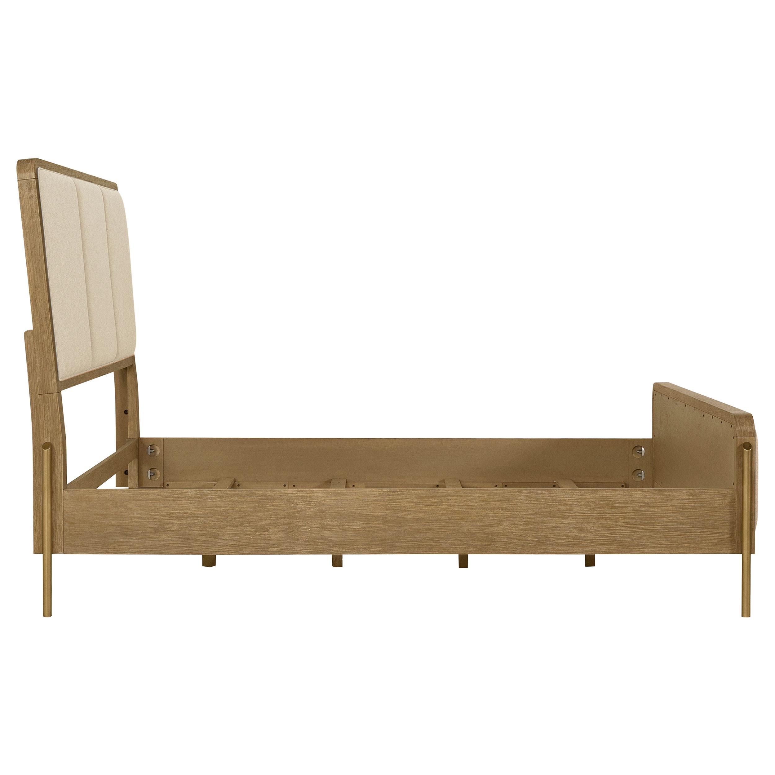 Arini 56-inch Queen Panel Bed Cream and Sand Wash - 224301QCRM