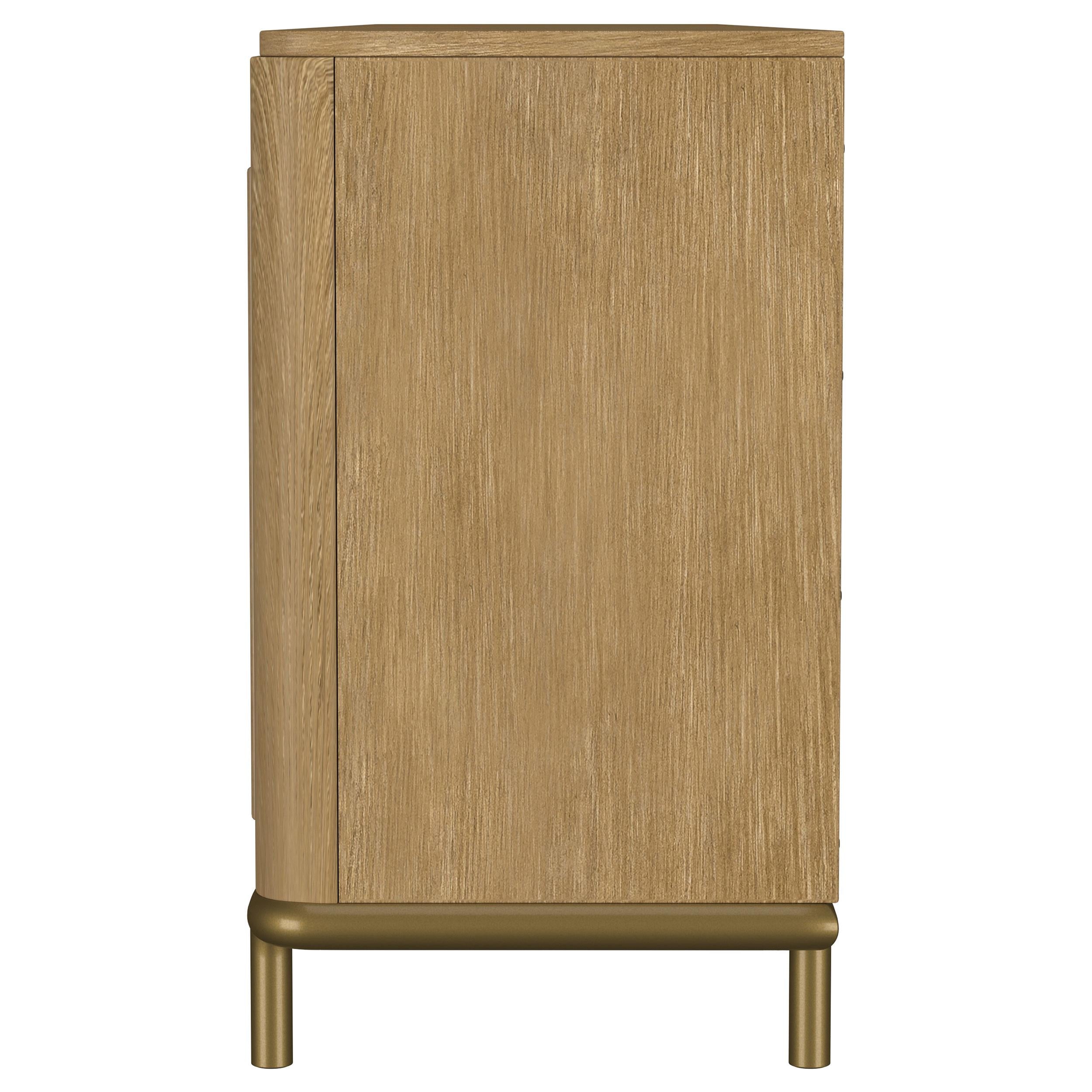 Arini Rattan Cane 2-door TV Stand Media Console Sand Wash - 720253