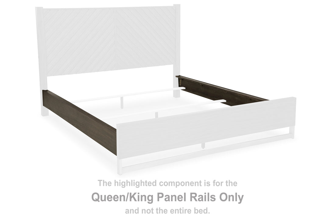 Arkenton Grayish Brown Queen/King Panel Rails - B786-97