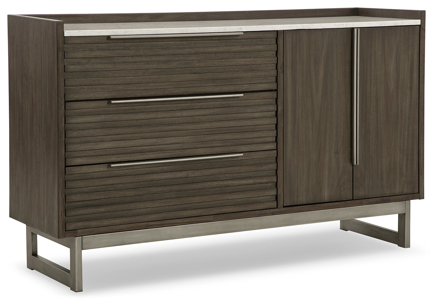 Arkenton Grayish Brown/White Dresser - B786-31