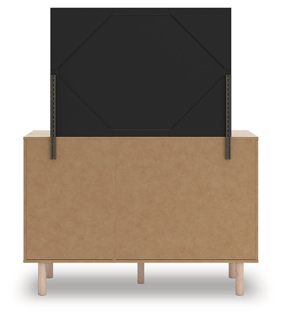 Arloster Full Upholstered Day Bed, Dresser and Mirror - PCB1566B15