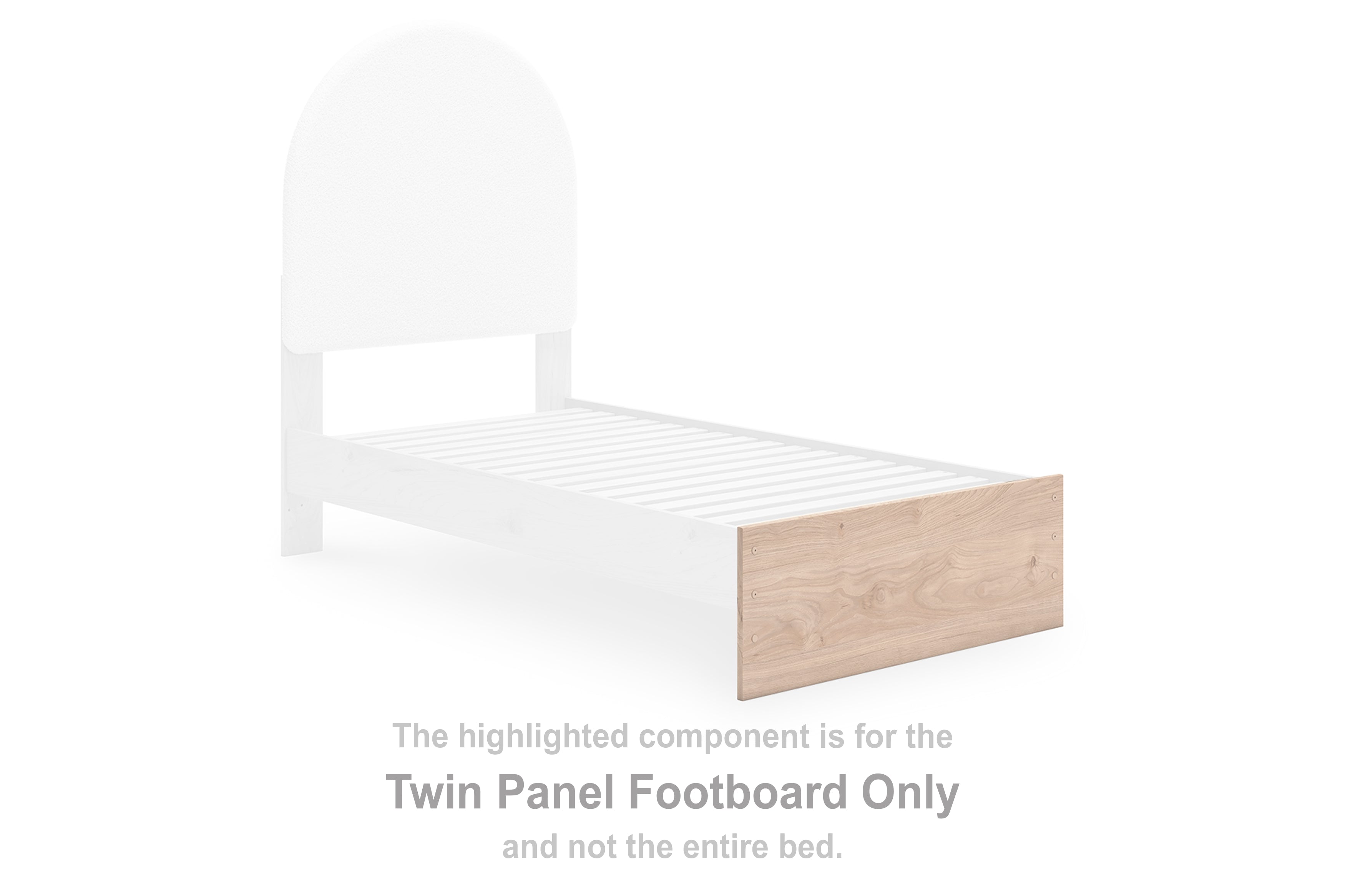 Arloster Tan Twin Panel Footboard - PCB1566-52