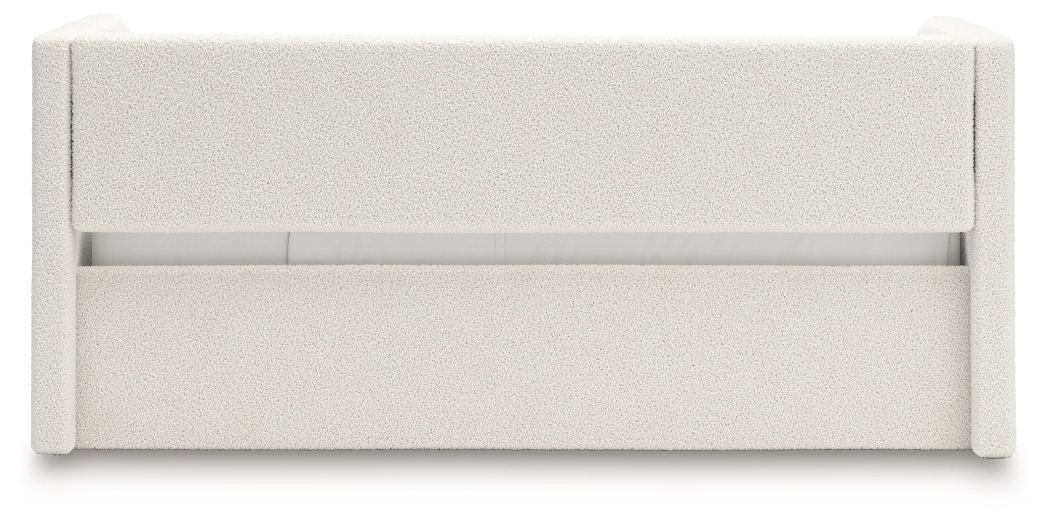 Arloster Tan/White Full Upholstered Day Bed with Storage - PCB1566B11