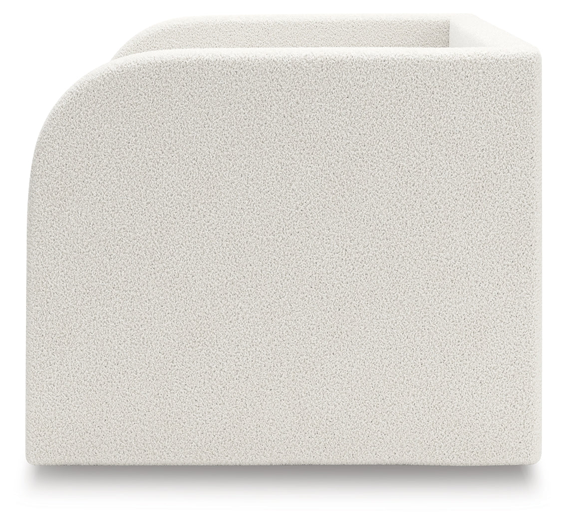 Arloster Tan/White Twin Upholstered Day Bed - PCB1566B8