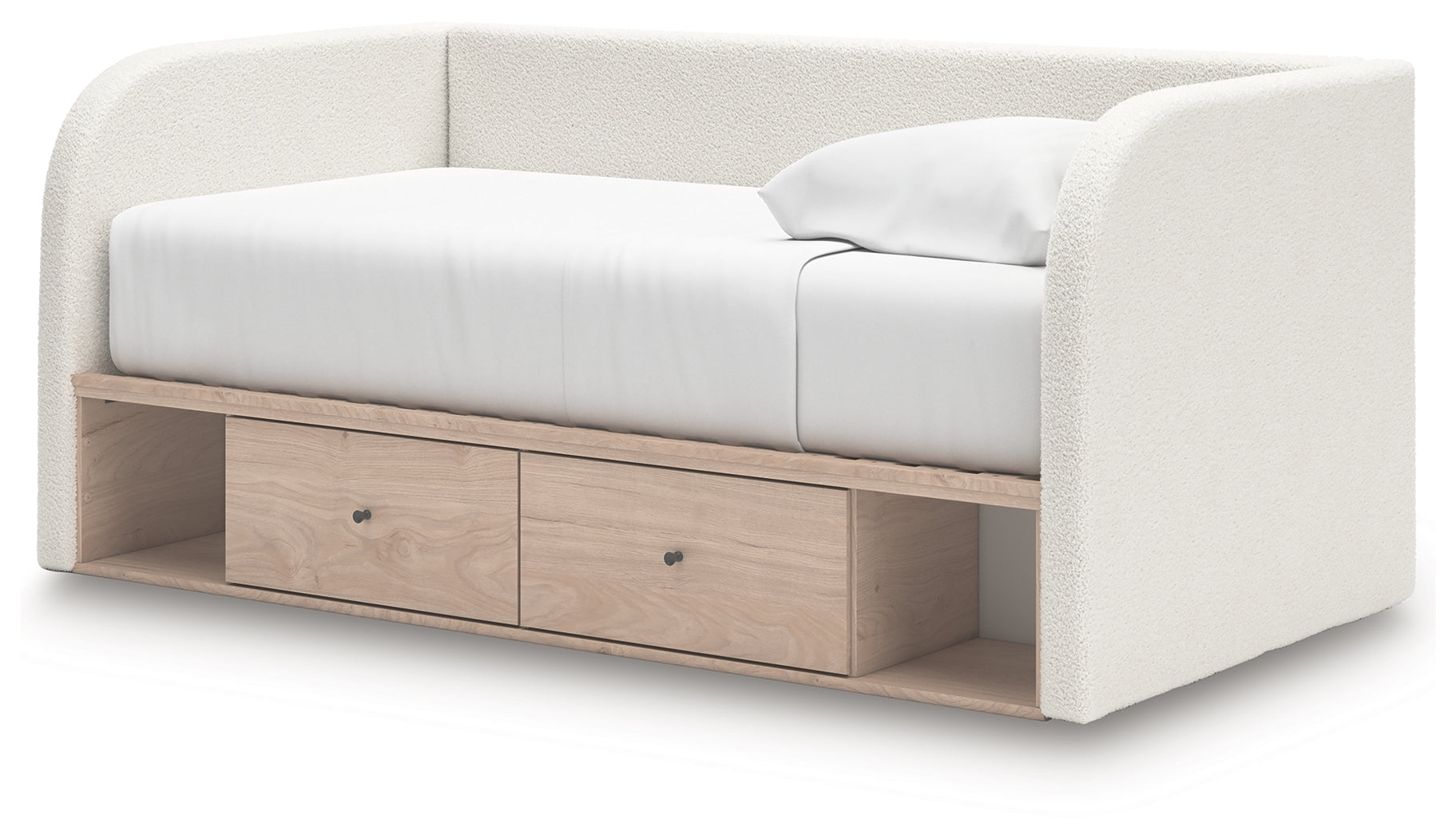 Arloster Twin Upholstered Day Bed, Dresser and Mirror - PCB1566B14