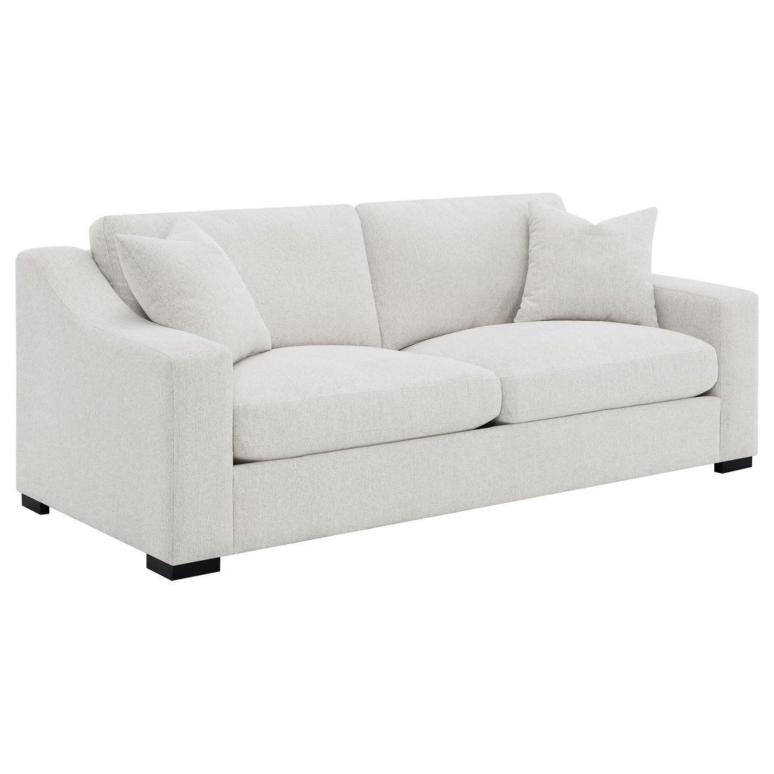 Ashlyn Fabric Upholstered Track Arm Sofa Sand - 552091