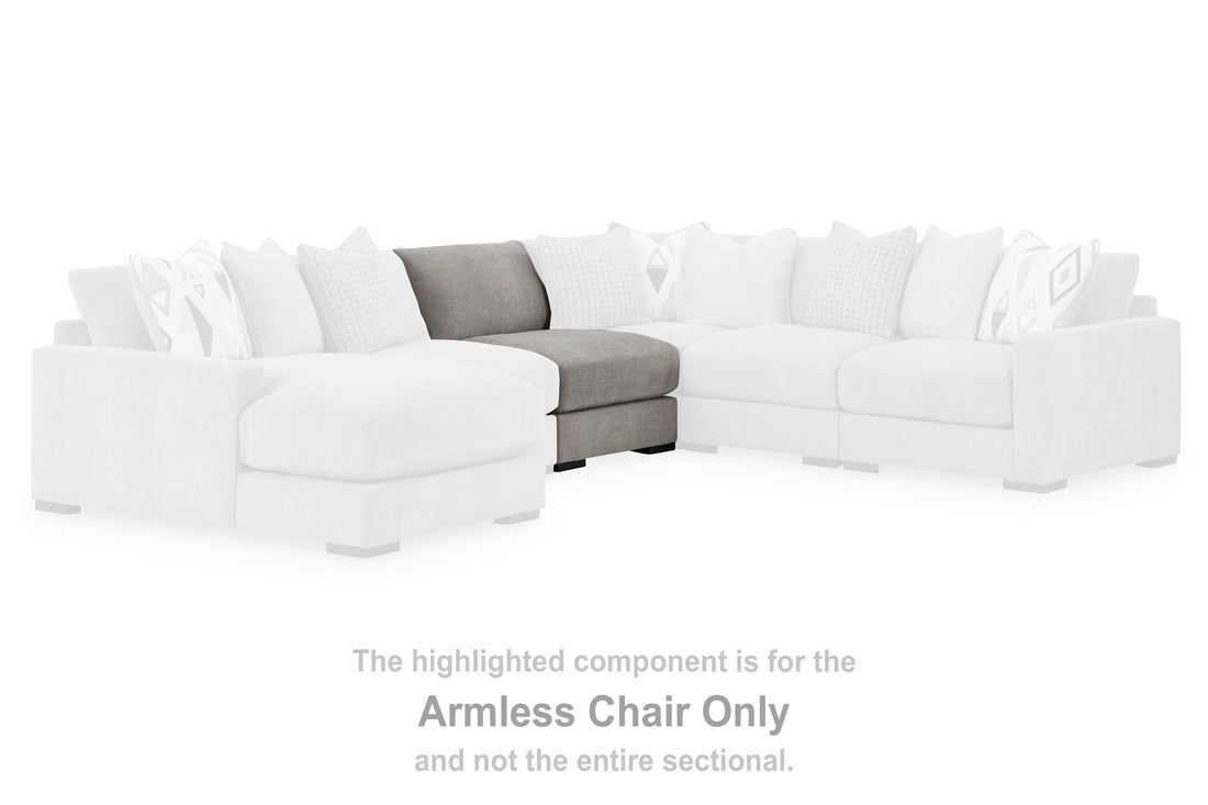 Aslan Court Pebble Armless Chair - 2030546