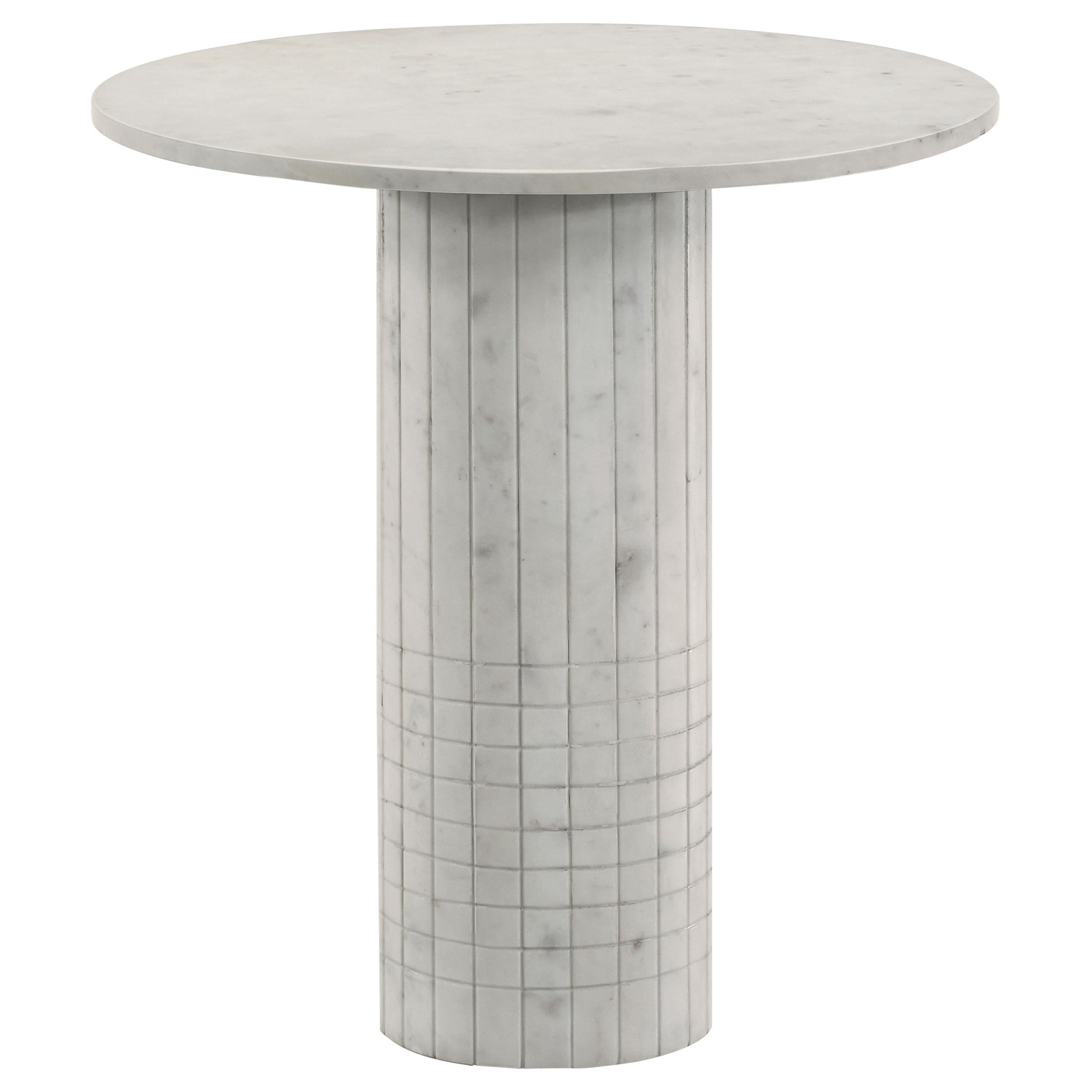 Astoria 2-piece Marble Coffee and End Table Set White - 709668-S2