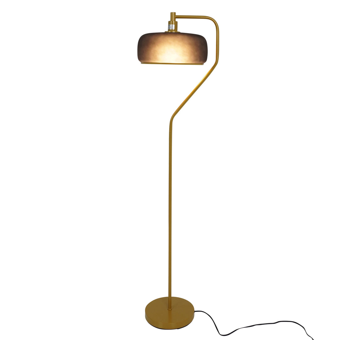 Astris Floor Lamp Black Sprayed and Gold - FLL04104201