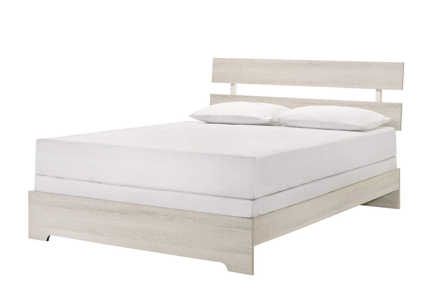 Atticus White Platform Bedroom Set - SET | B6982-Q-BED | B6982-2 | B6982-4 - Bien Home Furniture & Electronics
