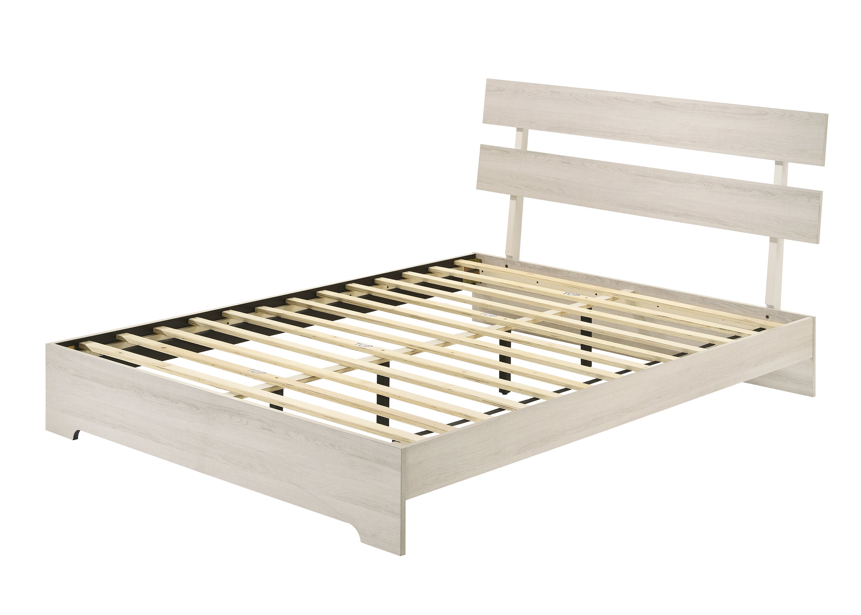 Atticus White Platform Bedroom Set - SET | B6982-Q-BED | B6982-2 | B6982-4 - Bien Home Furniture & Electronics