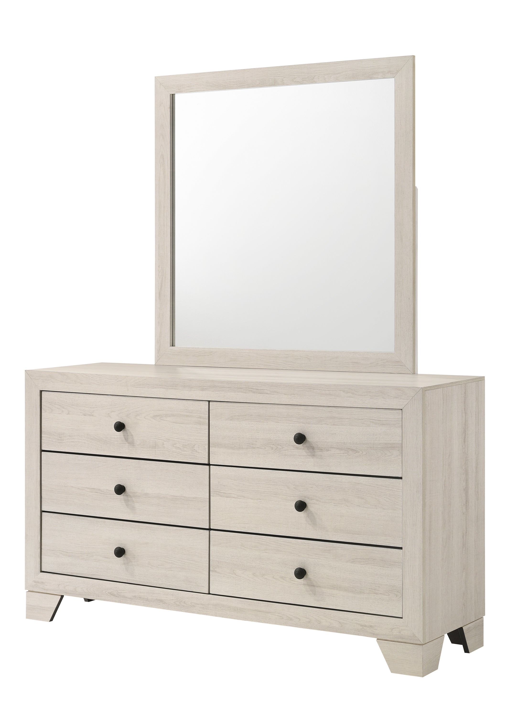 Atticus White Platform Bedroom Set - SET | B6982-Q-BED | B6982-2 | B6982-4 - Bien Home Furniture & Electronics