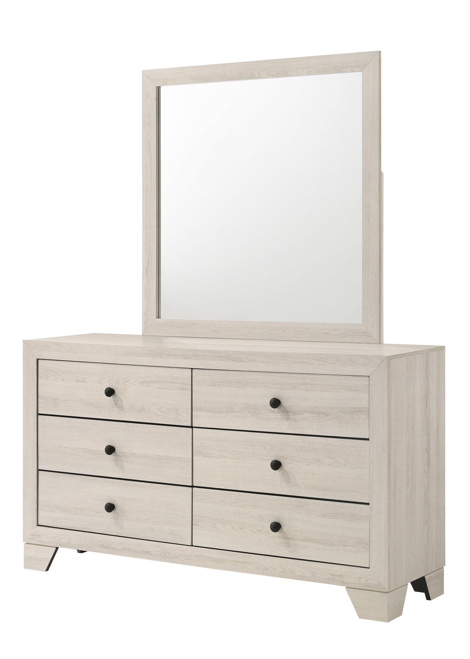 Atticus White Platform Youth Bedroom Set - SET | B6982-T-BED | B6982-2 | B6982-4 - Bien Home Furniture & Electronics