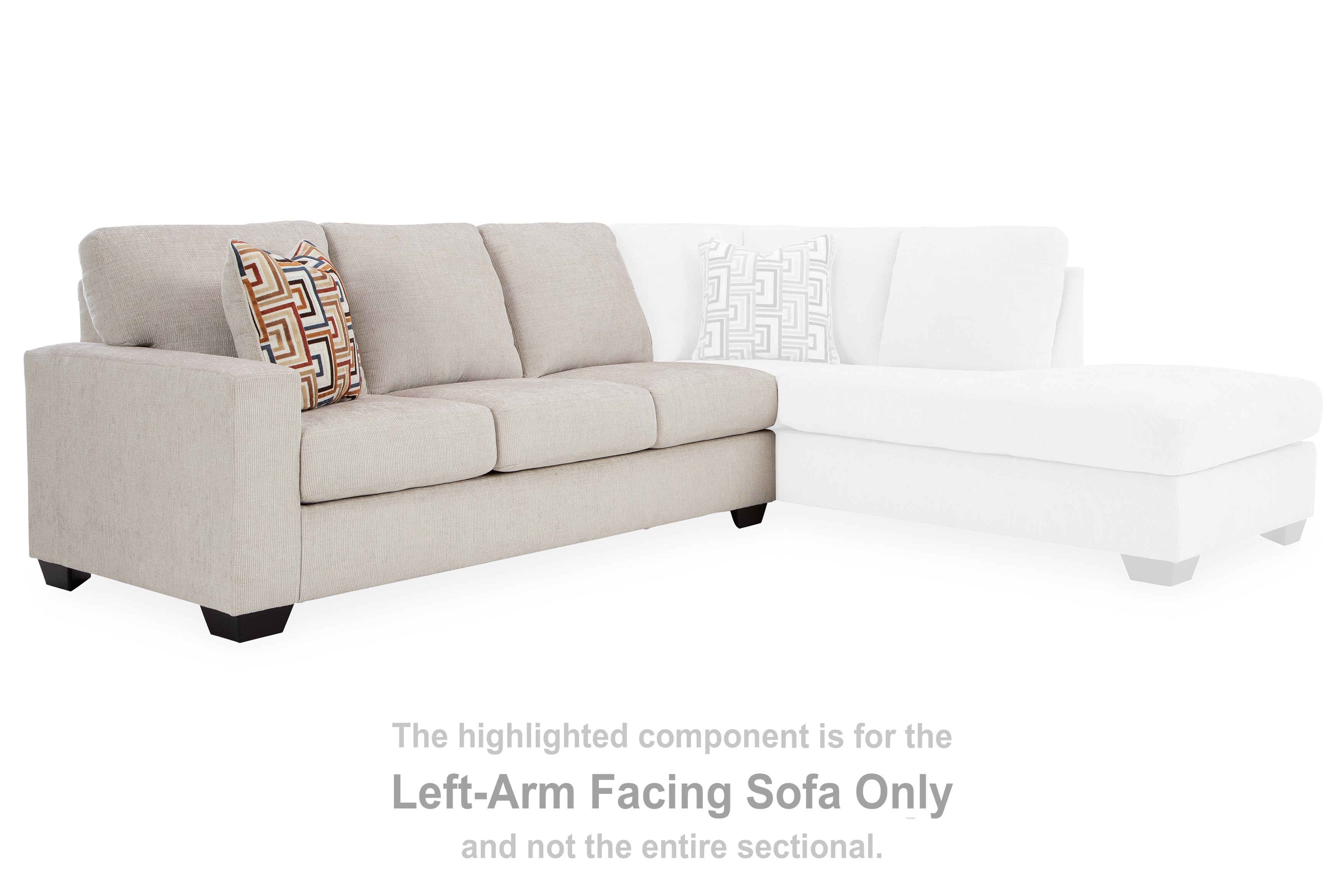 Aviemore Stone Left-Arm Facing Sofa - 2430566