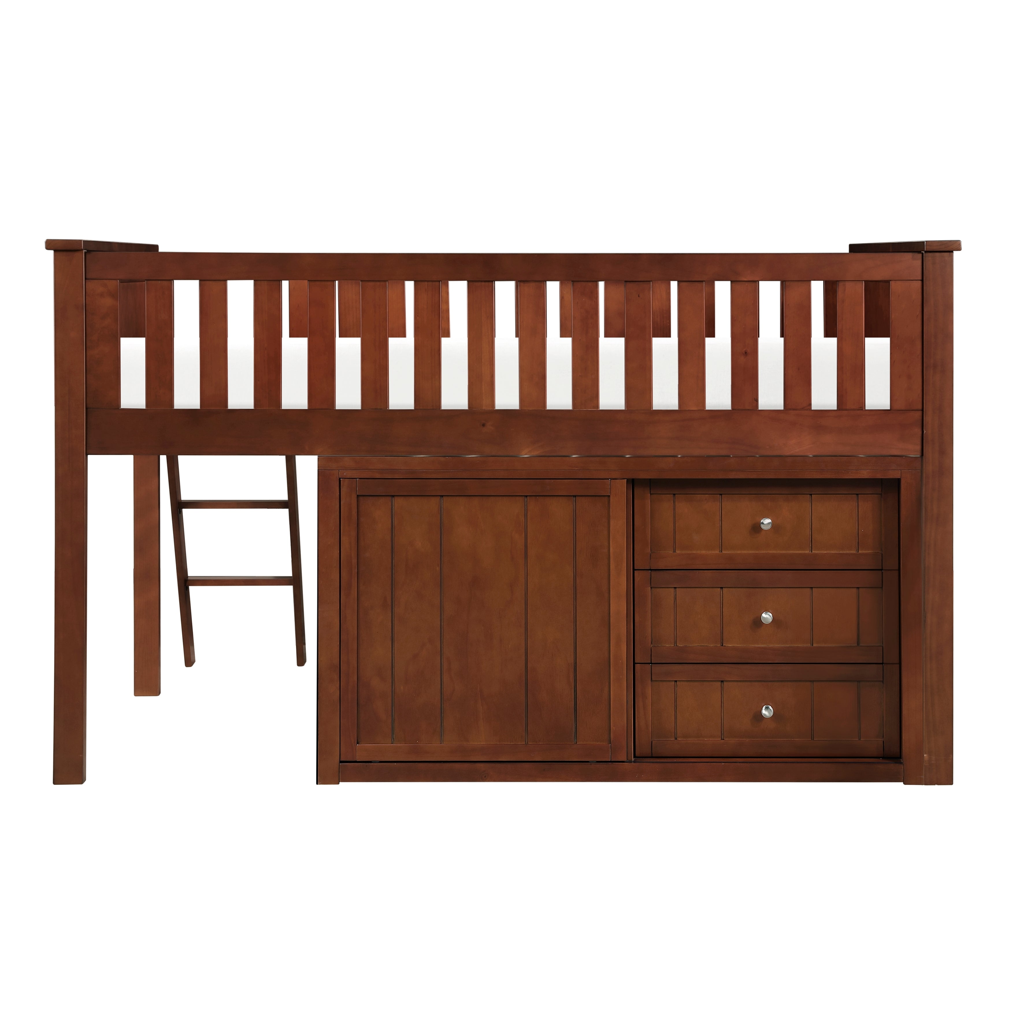 B2013LLDC-1*BCDR (5) Low Loft Bunk with Bookcase and Dresser - B2013LLDC-1*BCDR