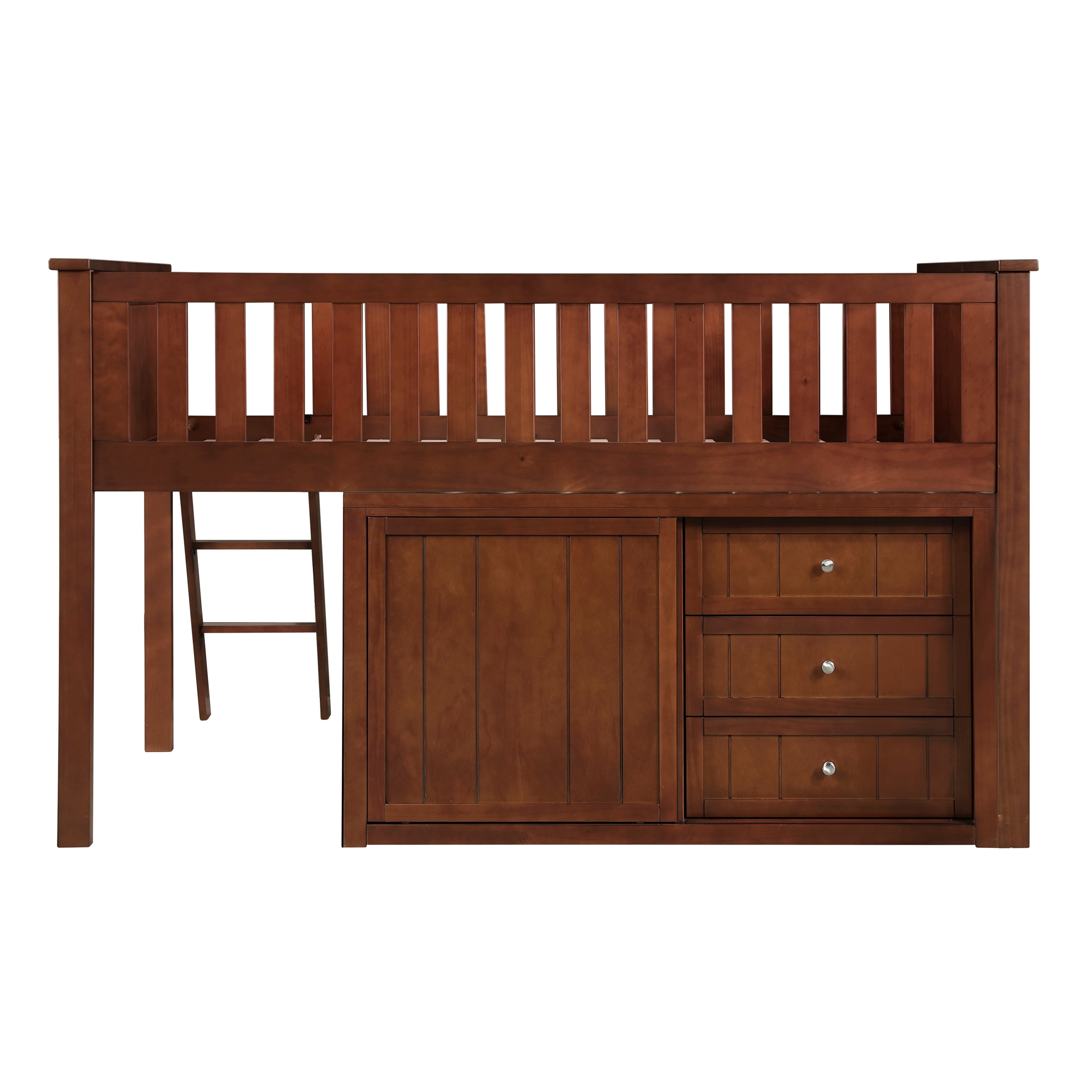 B2013LLDC-1*BCDR (5) Low Loft Bunk with Bookcase and Dresser - B2013LLDC-1*BCDR