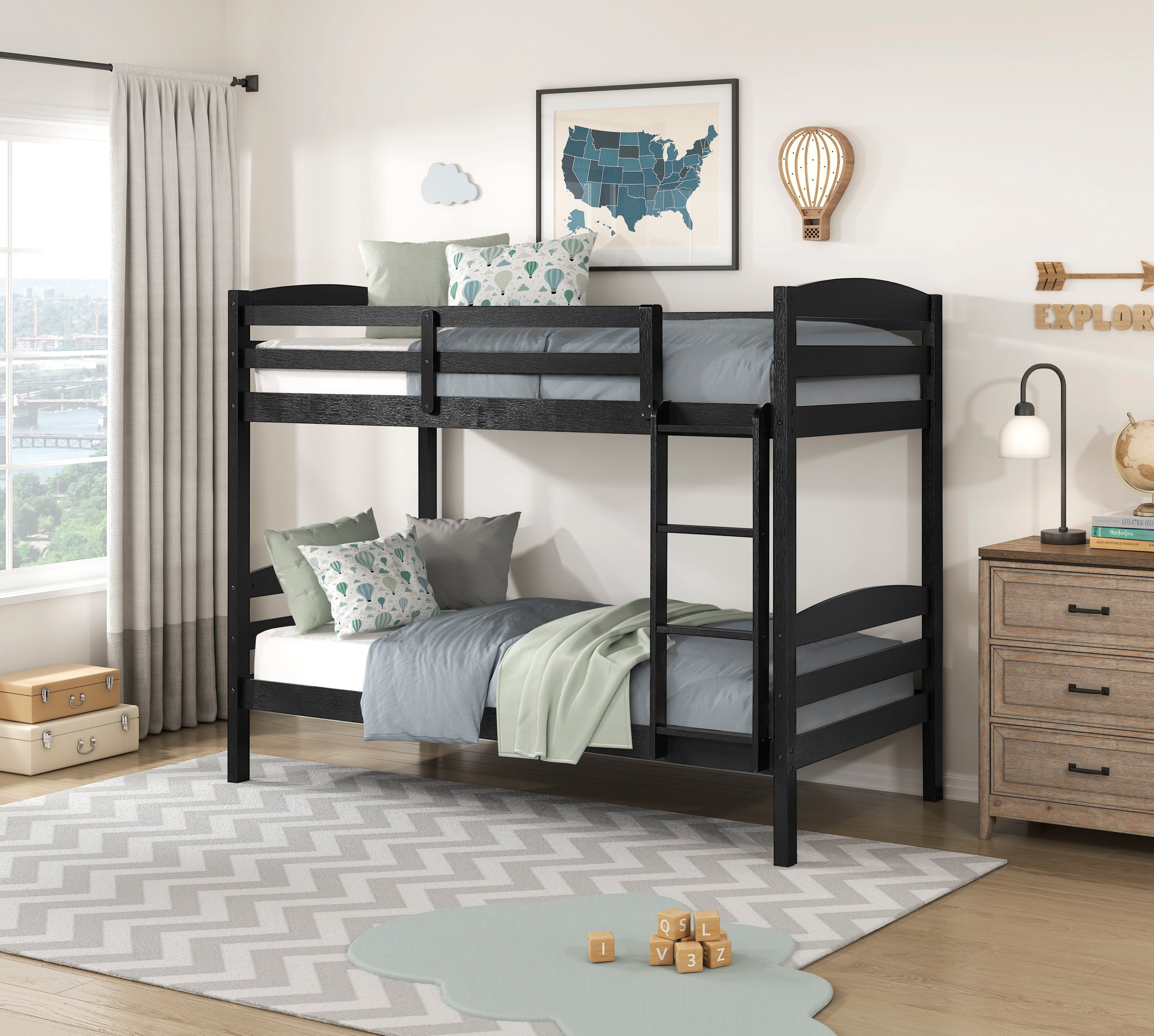 B2022BK-1 Twin/Twin Bunk Bed - B2022BK-1