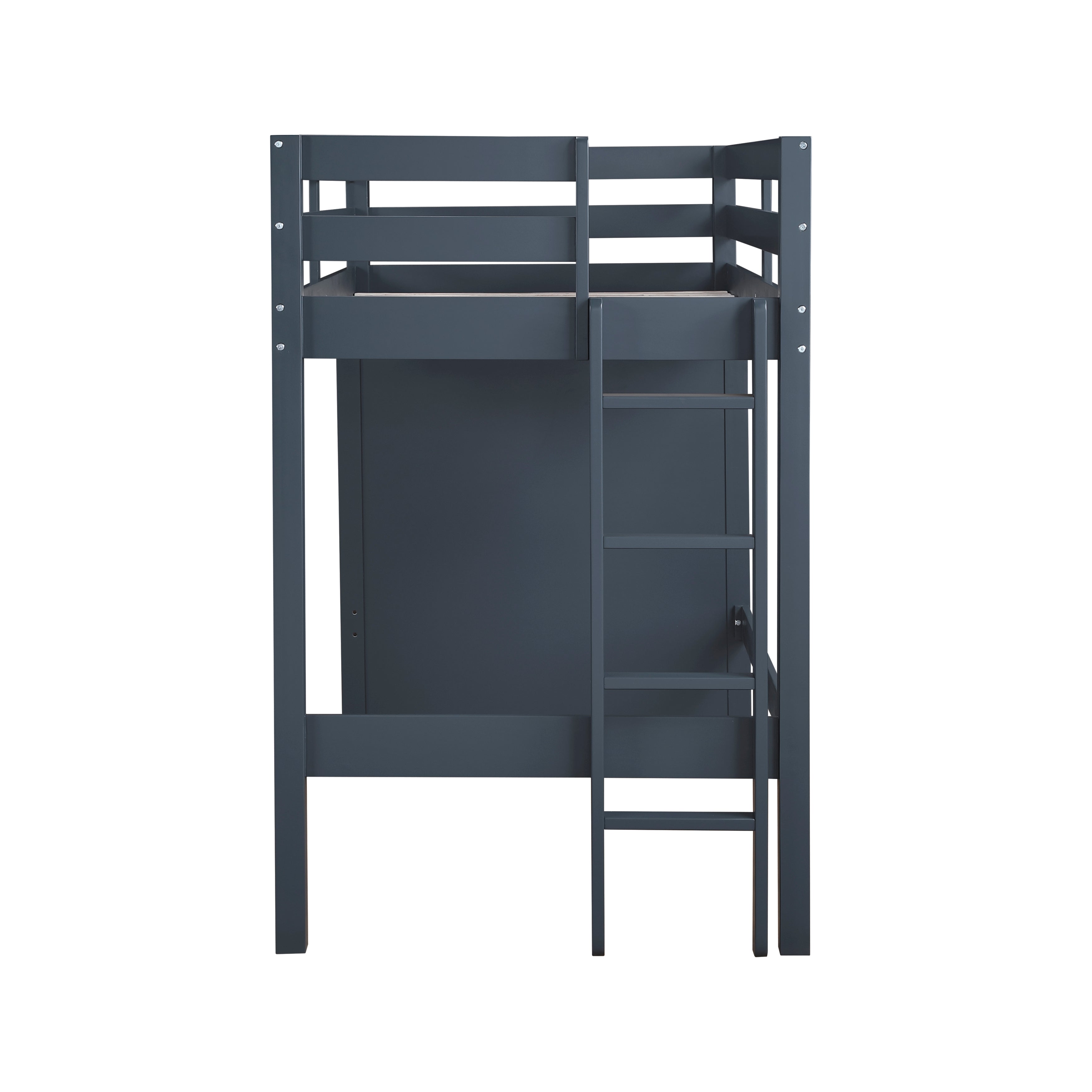 B2024BULTF-1* (6) Twin/Full Loft Bunk Bed with Chest and Hidden Desk - B2024BULTF-1*