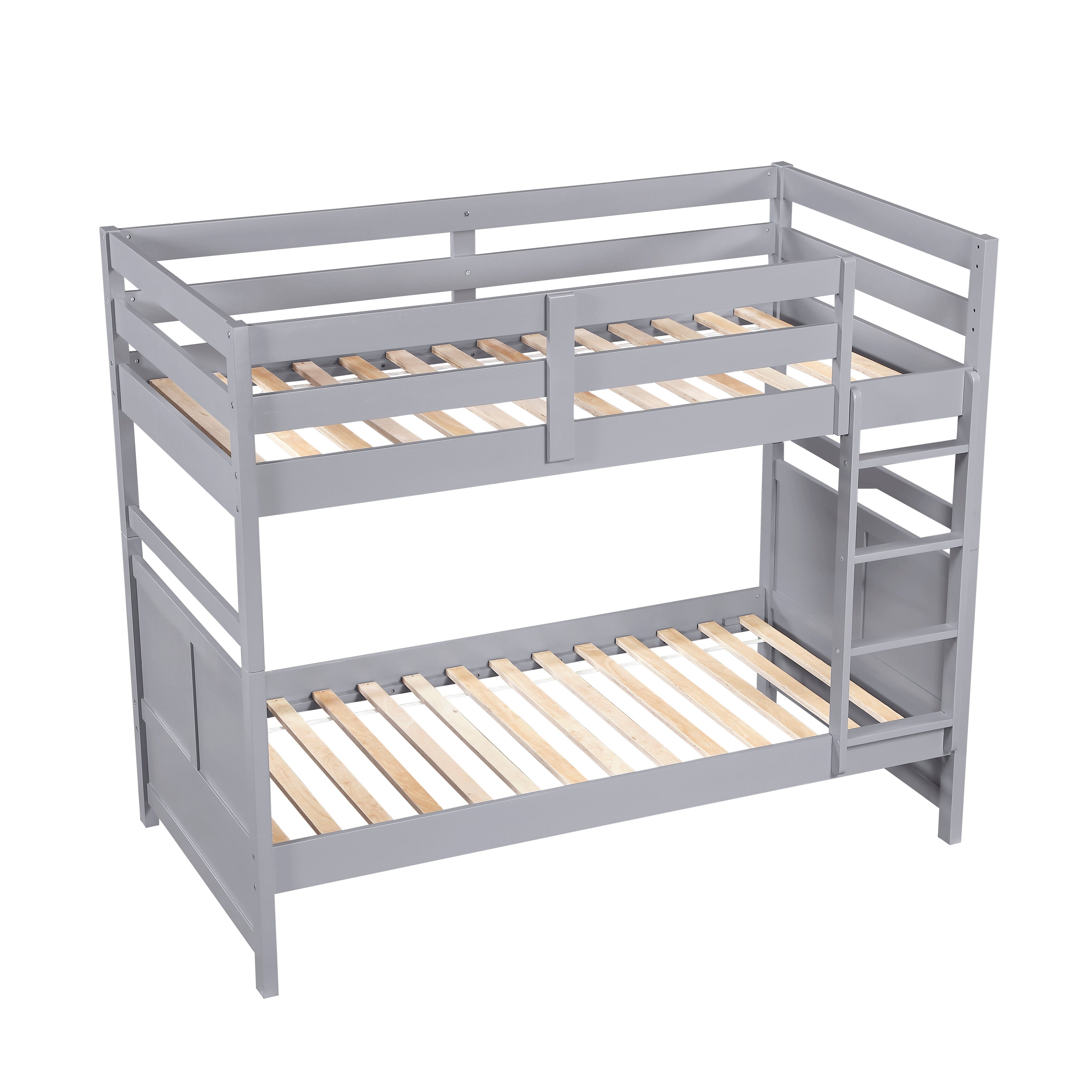 B2024GY-1* (3) Twin/Twin Bunk Bed - B2024GY-1*