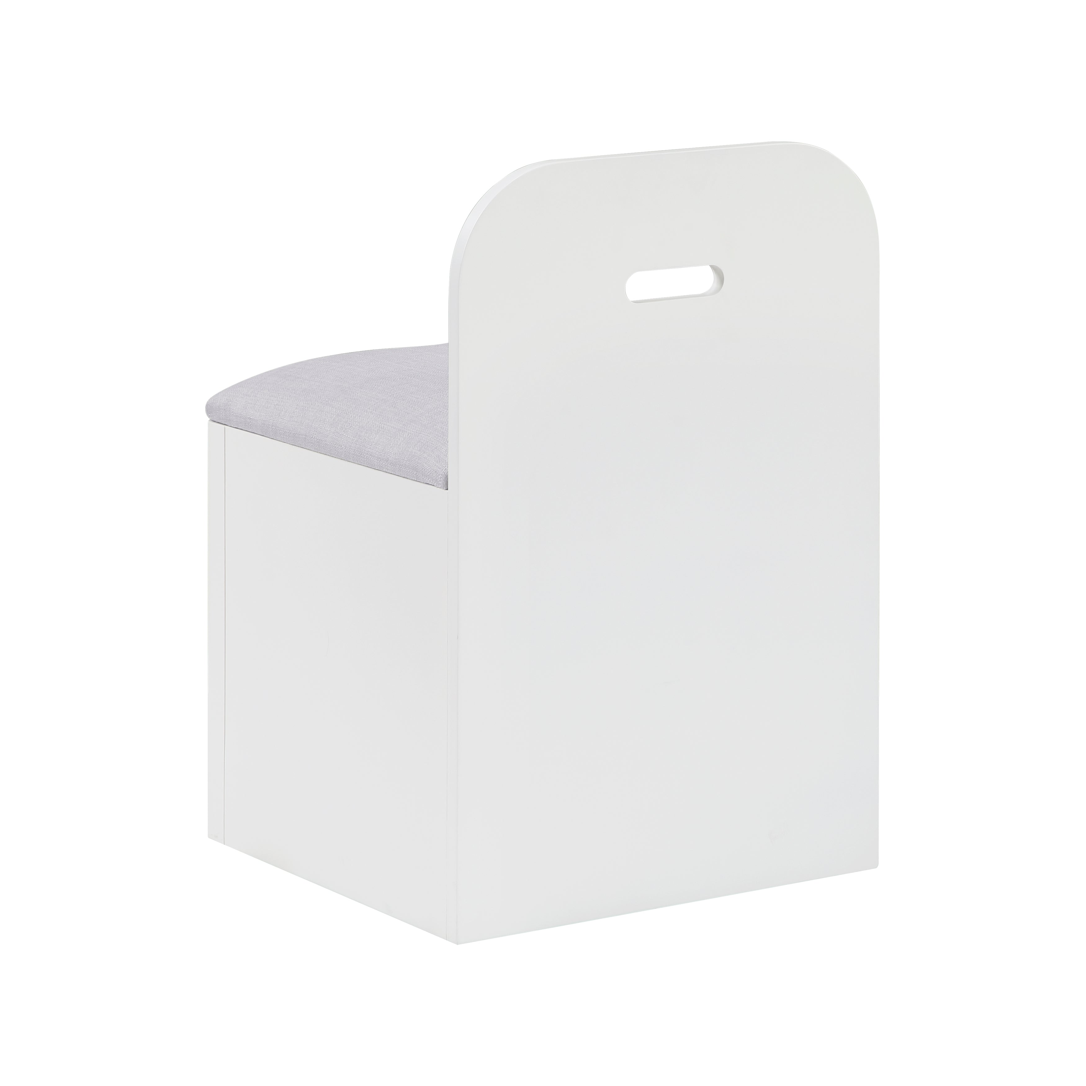 B2024WHBC-1* (2) Twin Bookcase Bed with Hidden Desk, Stool and Storage Bench - B2024WHBC-1*