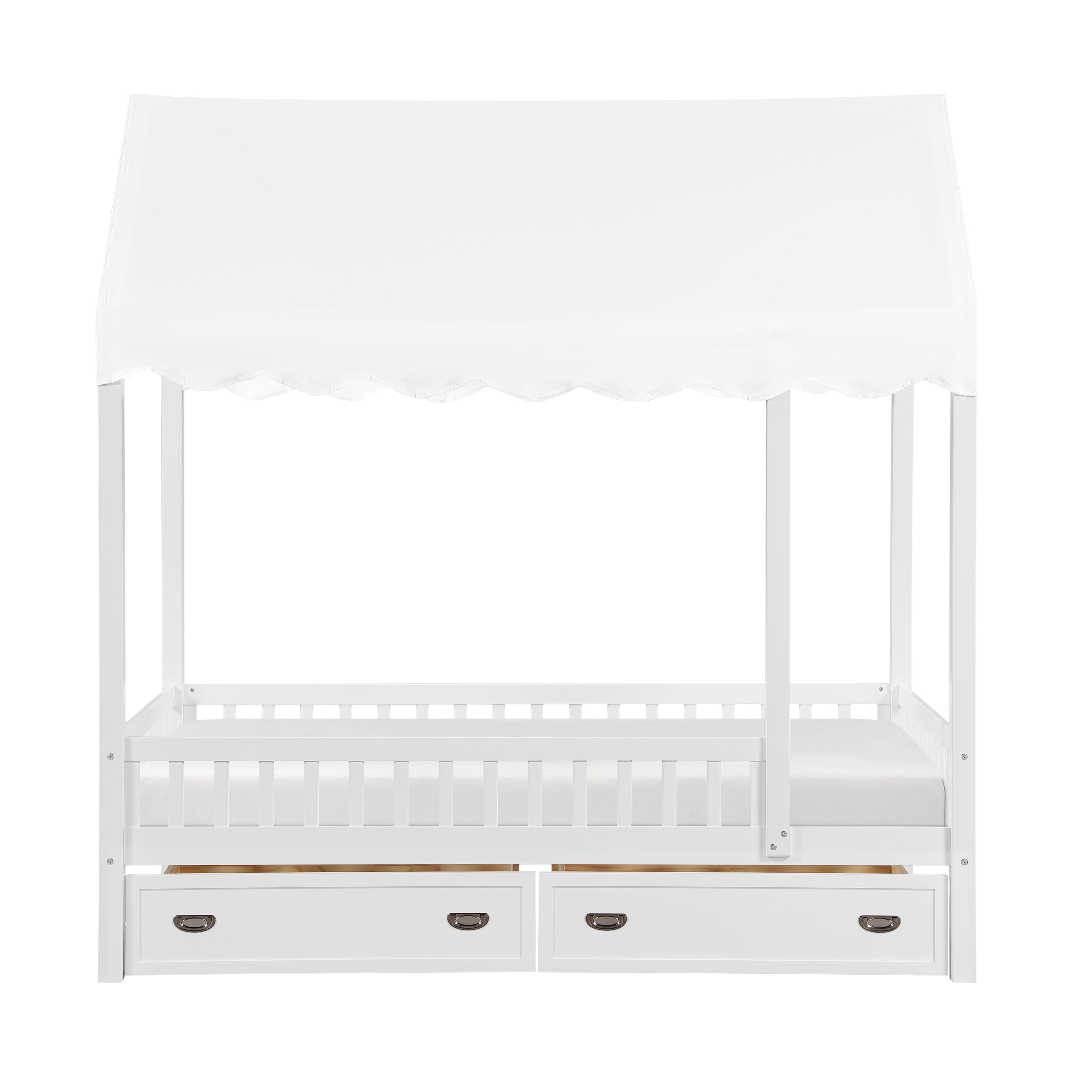 B2024WHCP-1 Twin Canopy Platform Bed - B2024WHCP-1
