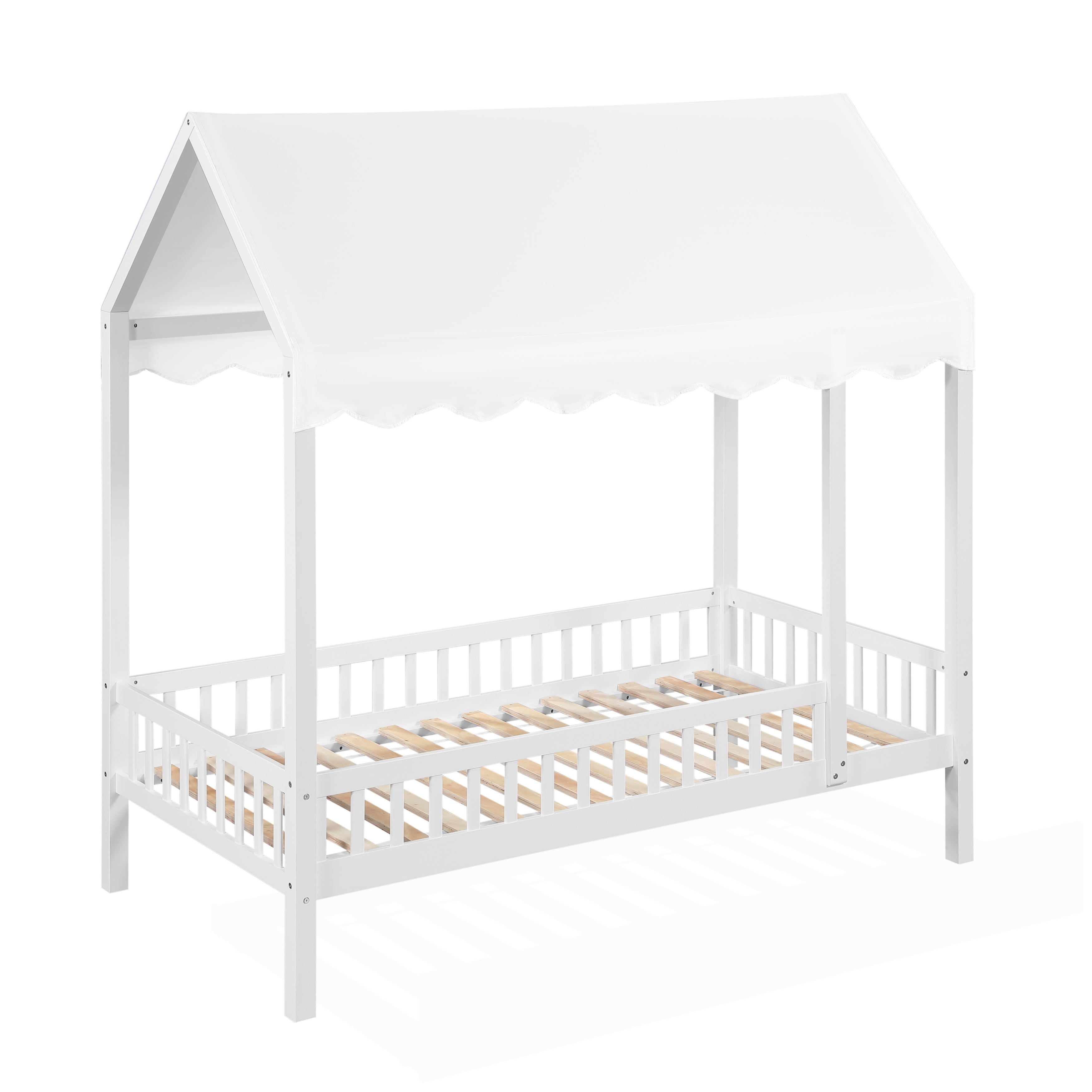 B2024WHCP-1 Twin Canopy Platform Bed - B2024WHCP-1