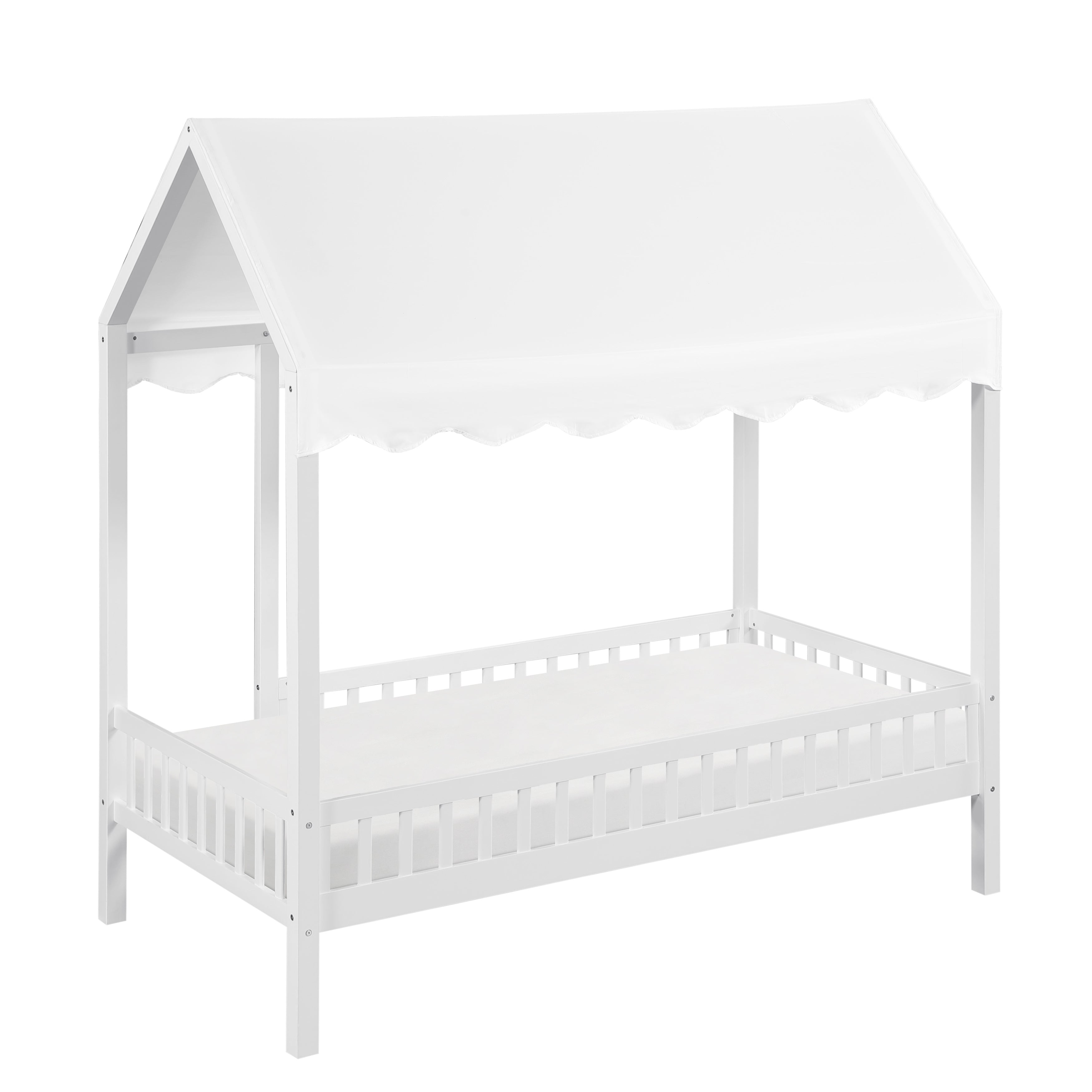 B2024WHCP-1 Twin Canopy Platform Bed - B2024WHCP-1