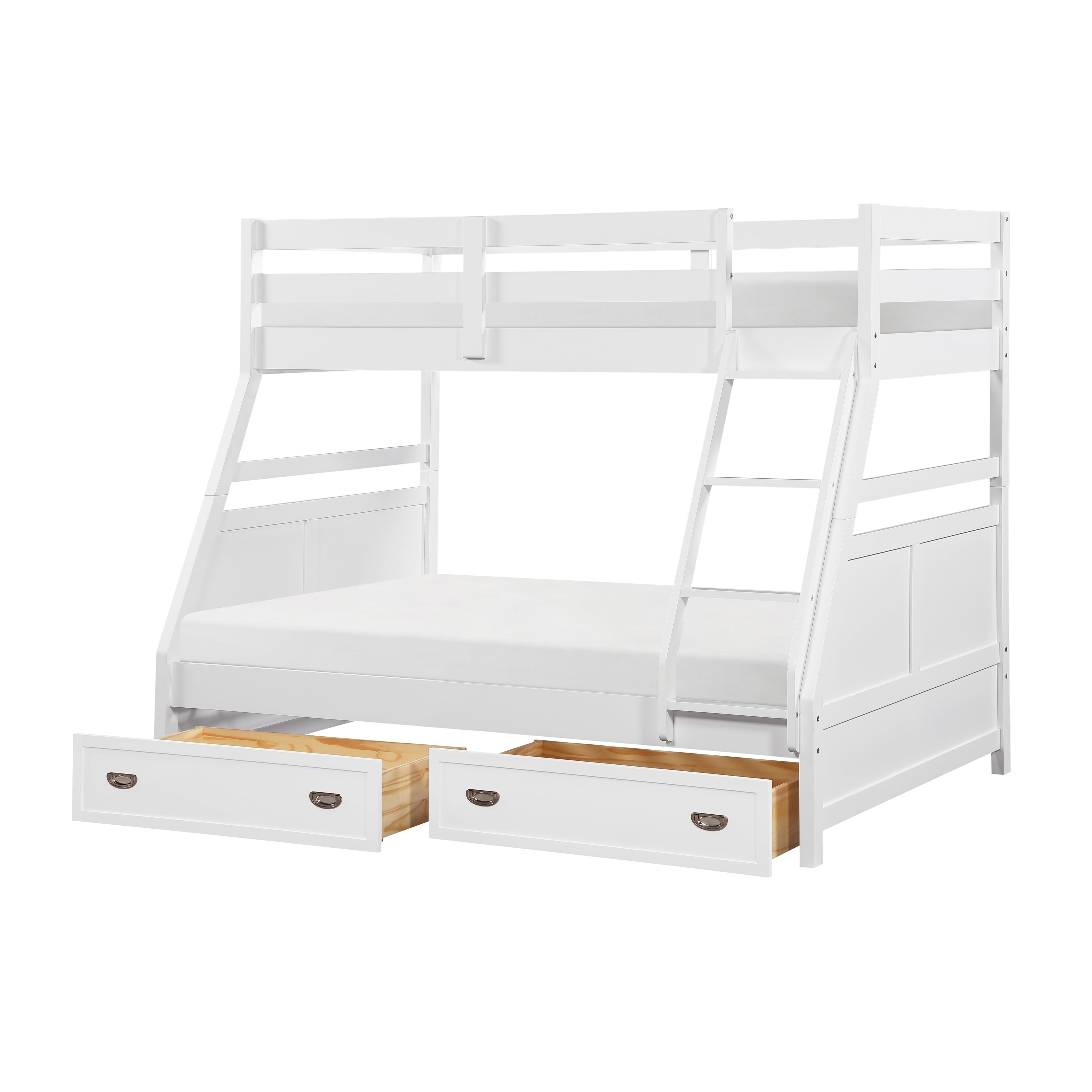 B2024WHTF-1* (3) Twin/Full Bunk Bed - B2024WHTF-1*