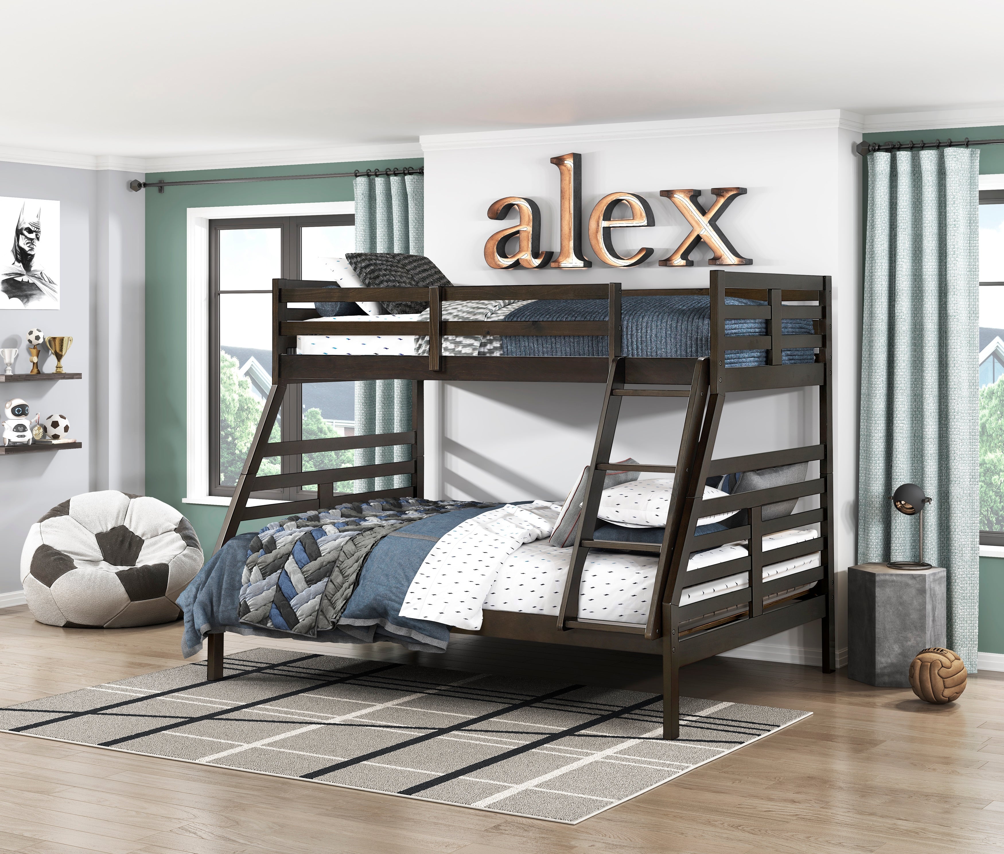 B2026DBTF-1* (3) Twin/Full Bunk Bed - B2026DBTF-1*