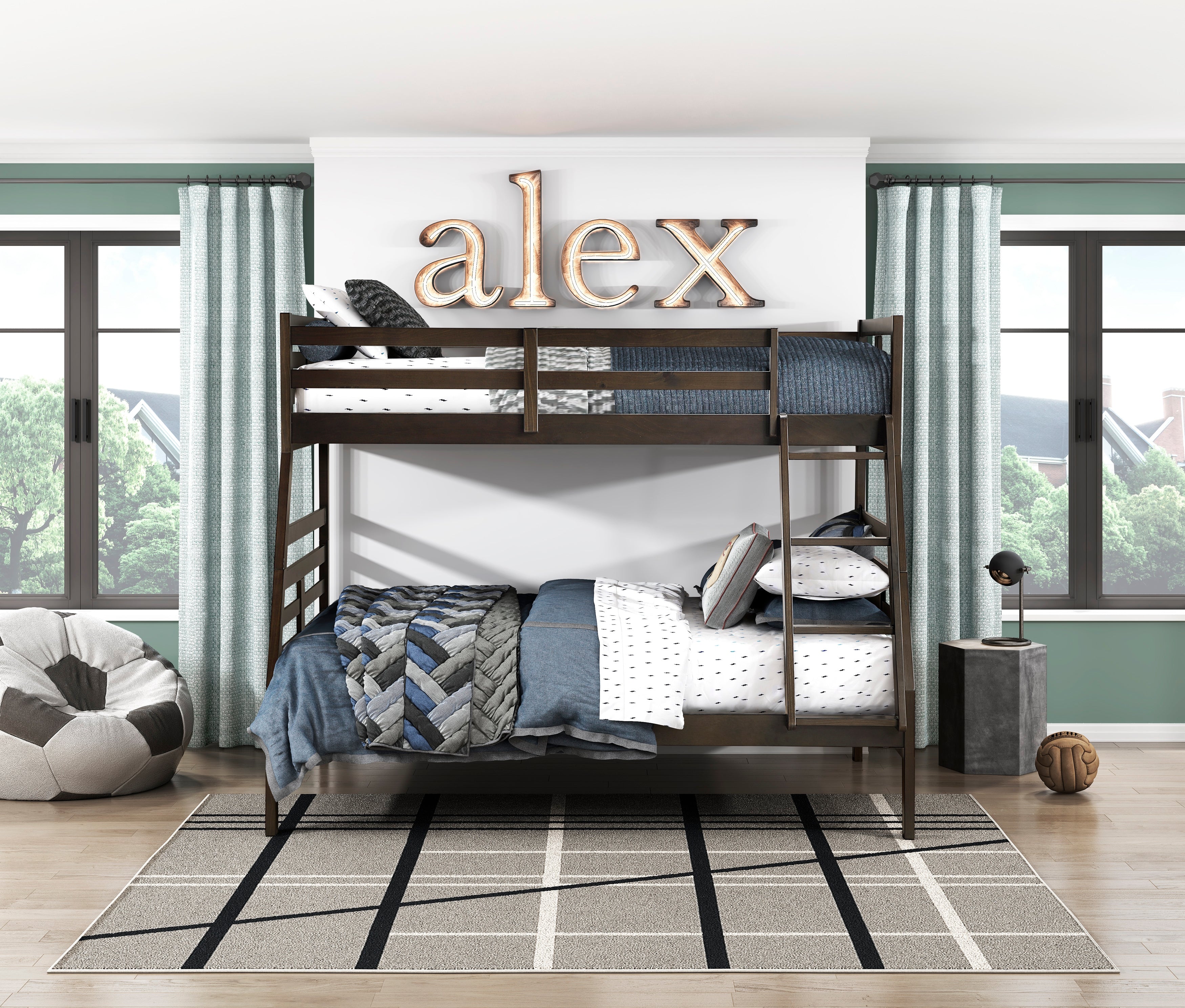 B2026DBTF-1* (3) Twin/Full Bunk Bed - B2026DBTF-1*