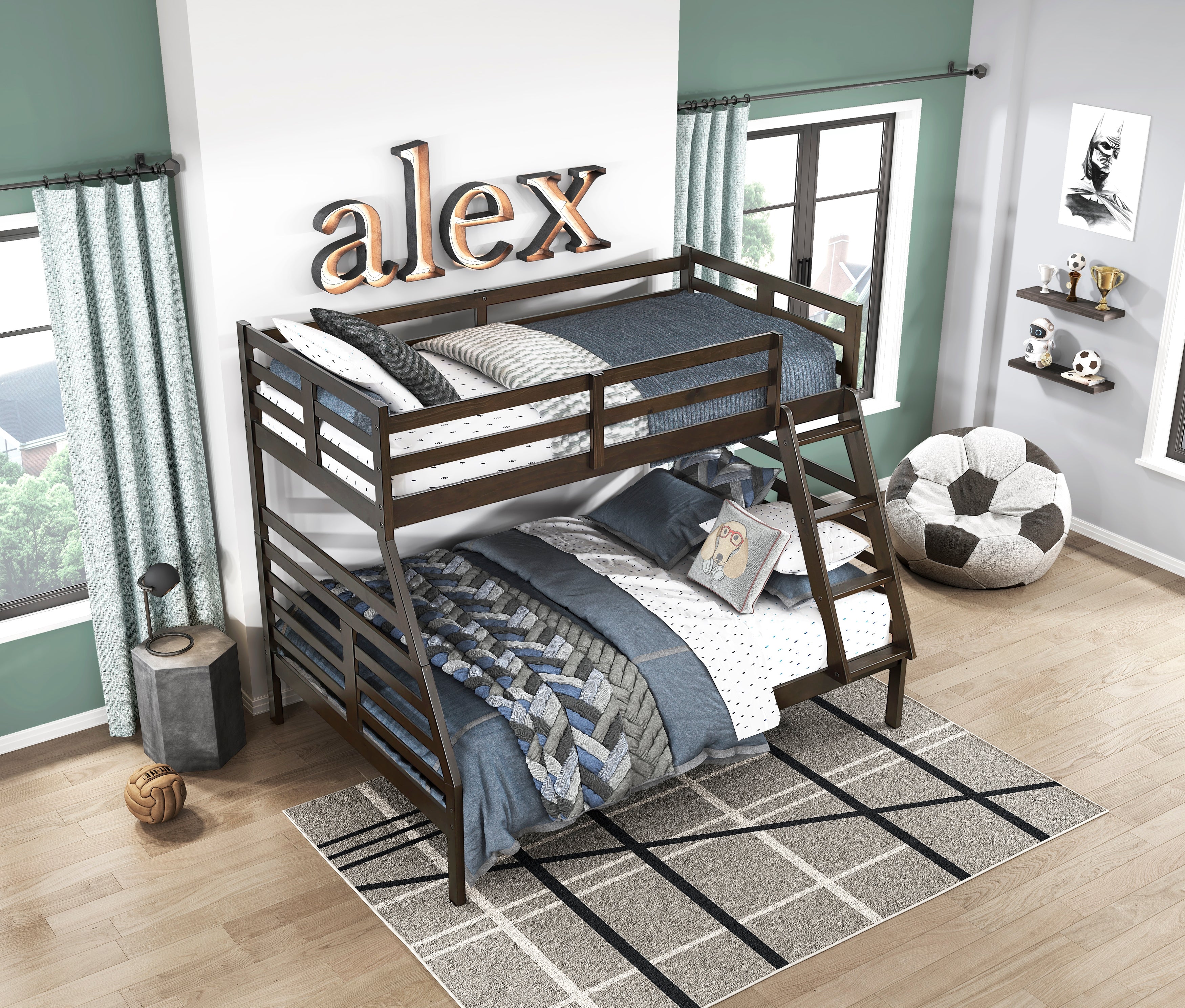 B2026DBTF-1* (3) Twin/Full Bunk Bed - B2026DBTF-1*