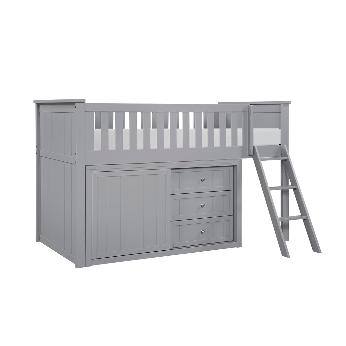 B2063LL-1*BCDR (5) Low Loft Bunk with Bookcase and Dresser - B2063LL-1*BCDR